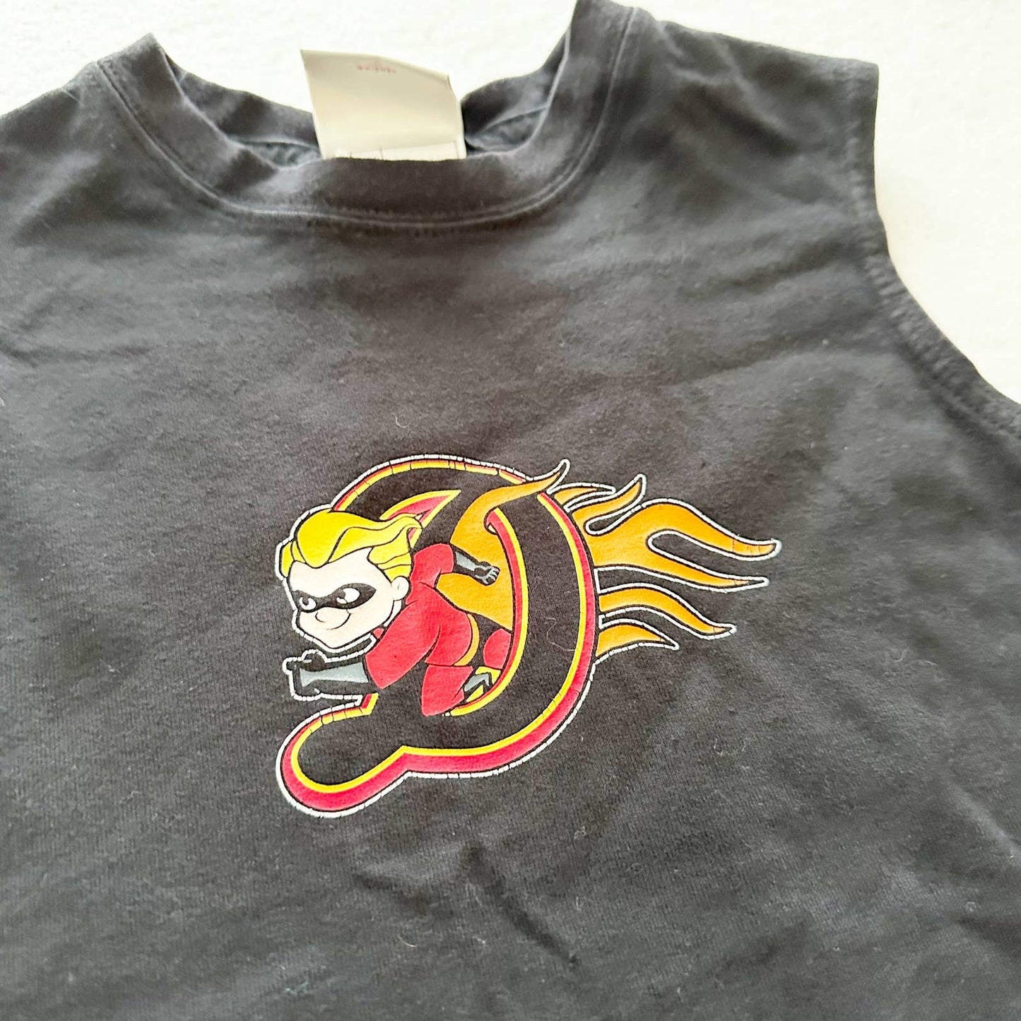 Y2K Disney Store Incredibles Tank Top: 4T - Yellow Clover Vintage Kids Clothes