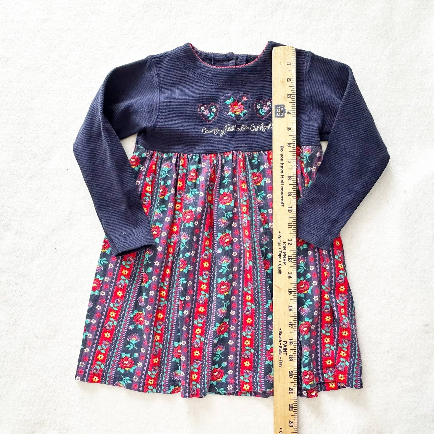 Vintage OshKosh Country Festival Dress: 4T - Yellow Clover Vintage Kids Clothes