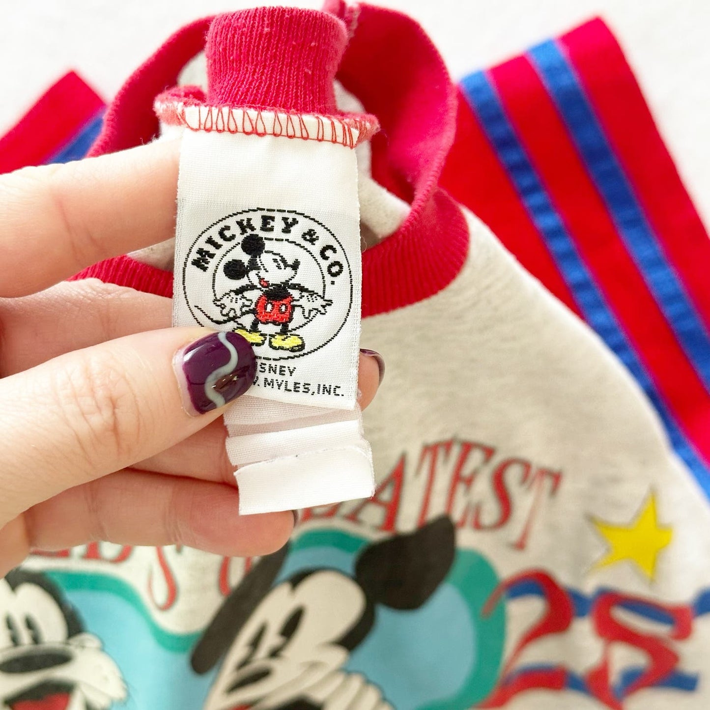 Vintage Mickey & Co. Greatest Heroes Tee: 10y? - Yellow Clover Vintage Kids Clothes