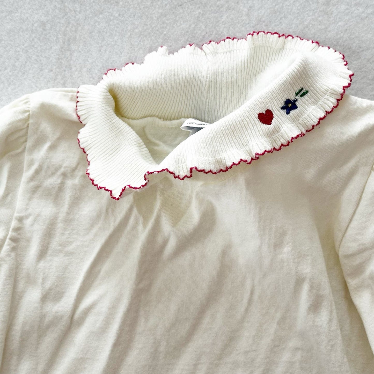 Vintage OshKosh Embroidered Turtleneck Layer Top: 4T - Yellow Clover Vintage Kids Clothes