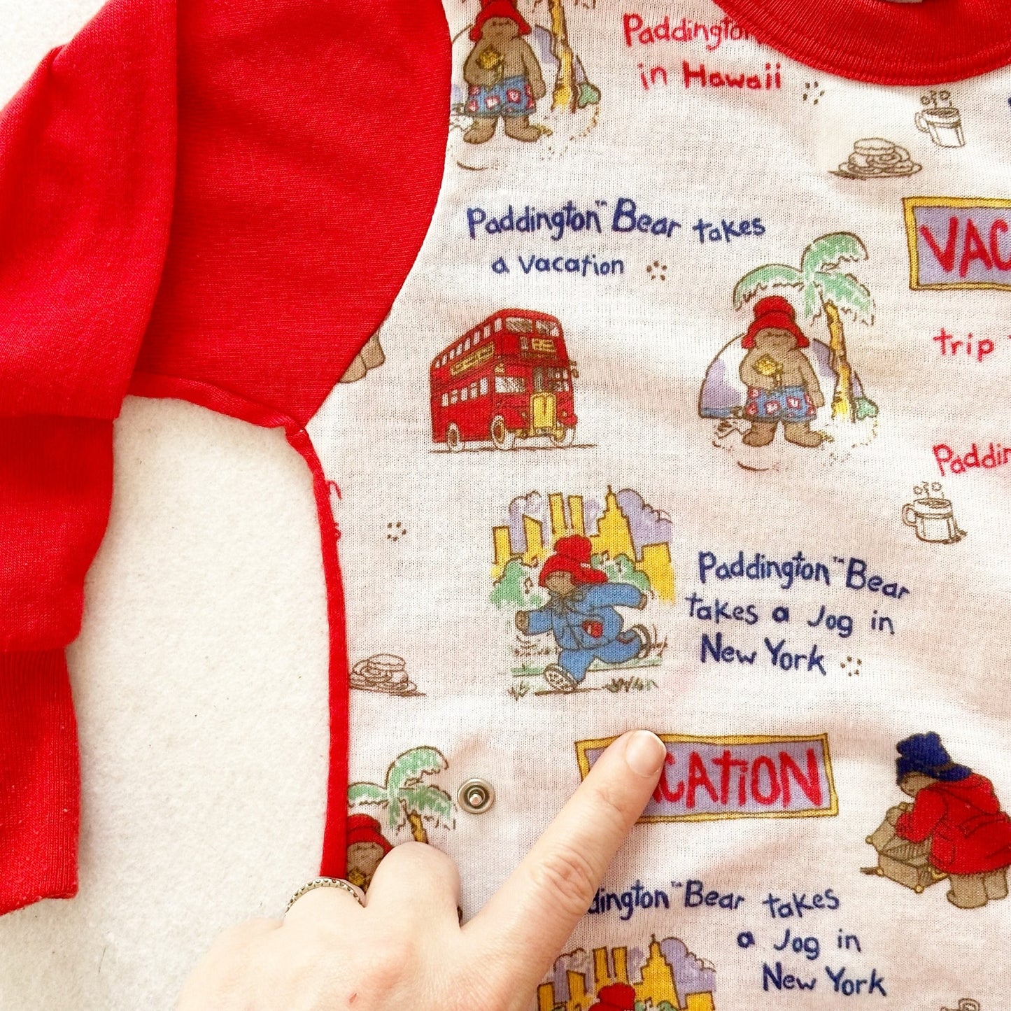 Vintage Paddington Bear Pajama Top: 2T? - Yellow Clover Vintage Kids Clothes