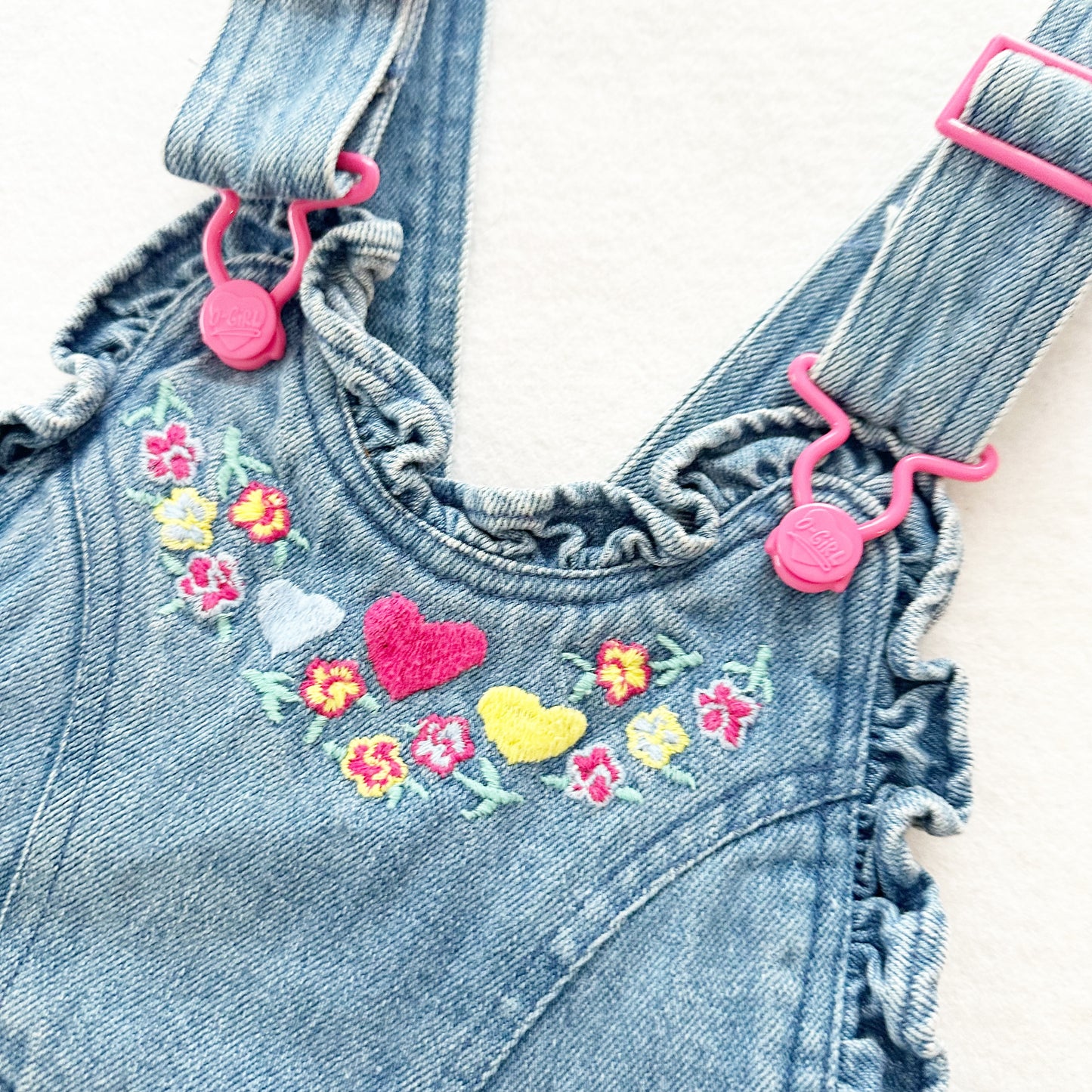 Vintage O-Girl Culotte Shortalls: 6y - Yellow Clover Vintage Kids Clothes