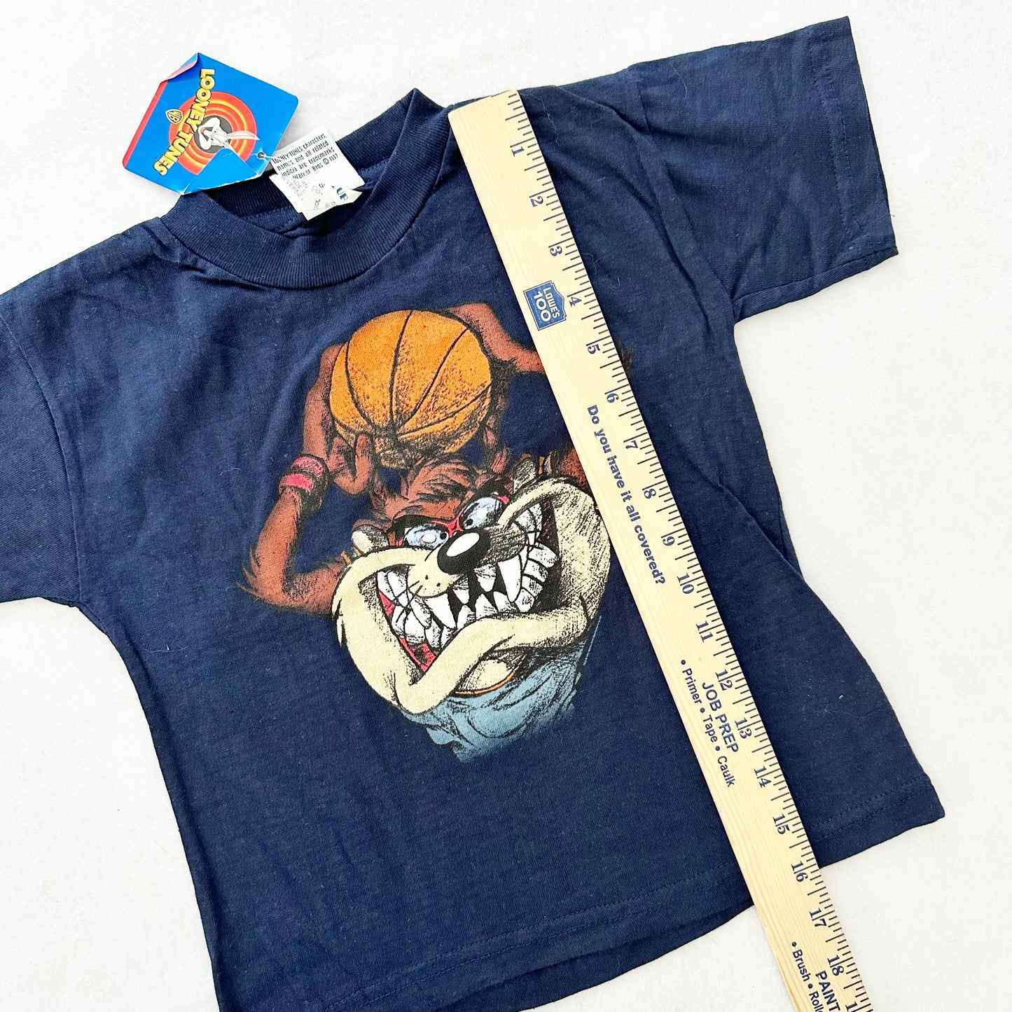 Vintage Looney Tunes Taz Basketball Tee: 4/5y - Yellow Clover Vintage Kids Clothes