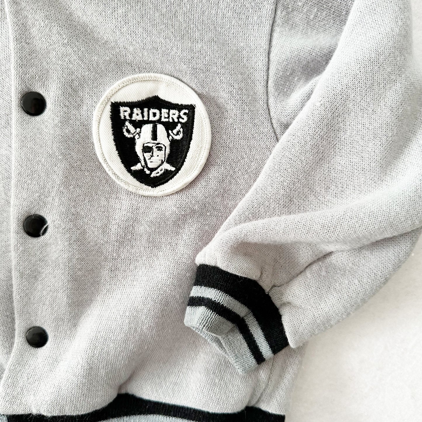 Vintage Los Angeles Raiders Hooded Sweatshirt: 18m - Yellow Clover Vintage Kids Clothes
