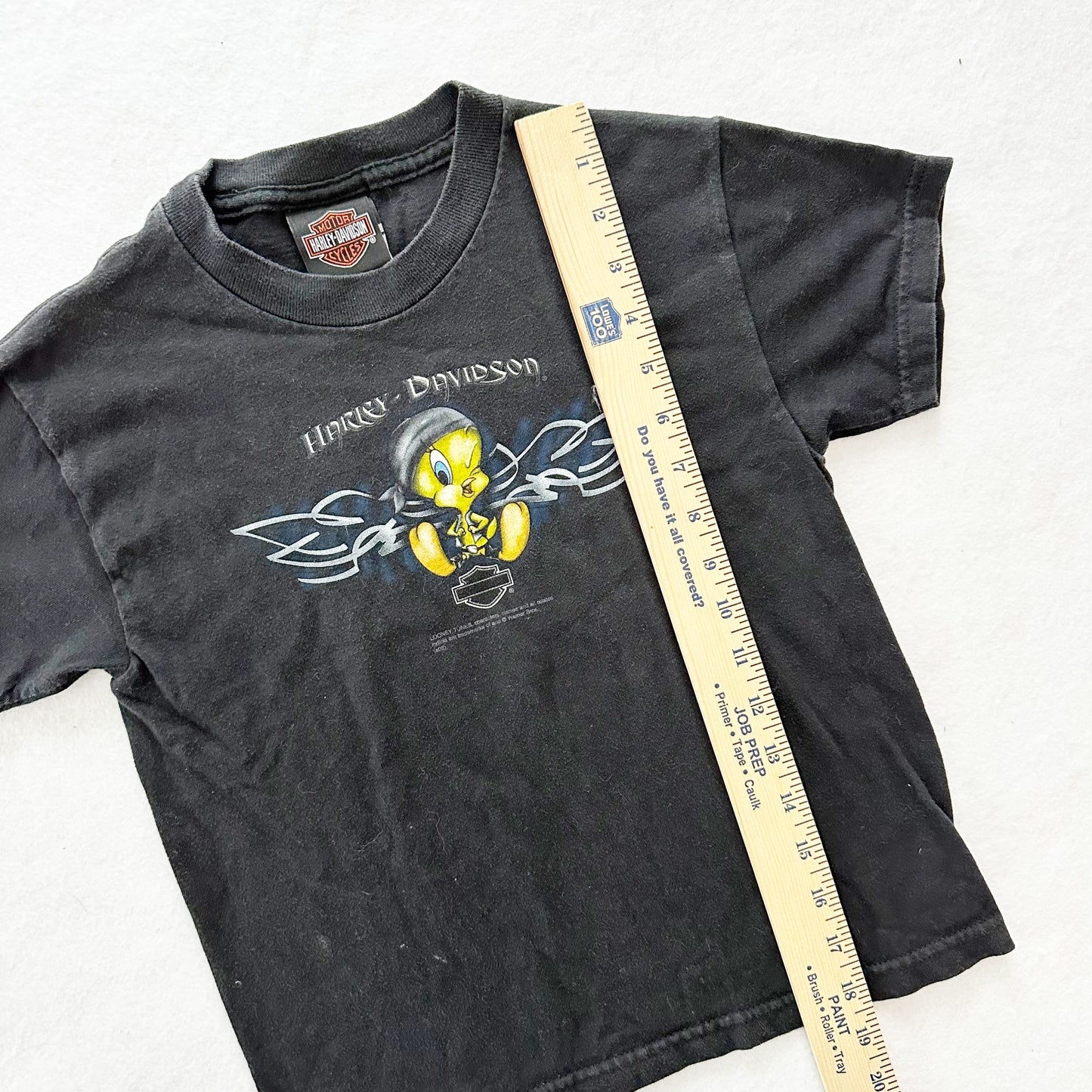 Vintage 2002 Harley Tweety Indiana Tee: 6-8y - Yellow Clover Vintage Kids Clothes