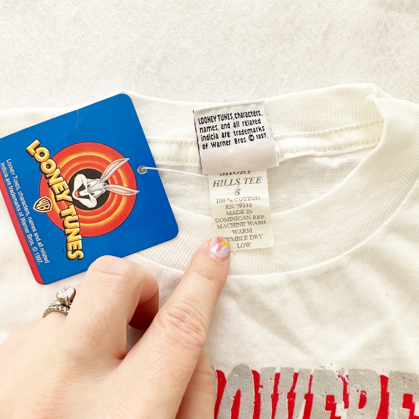 Vintage Looney Tunes Taz Basketball Tee: 6y - Yellow Clover Vintage Kids Clothes