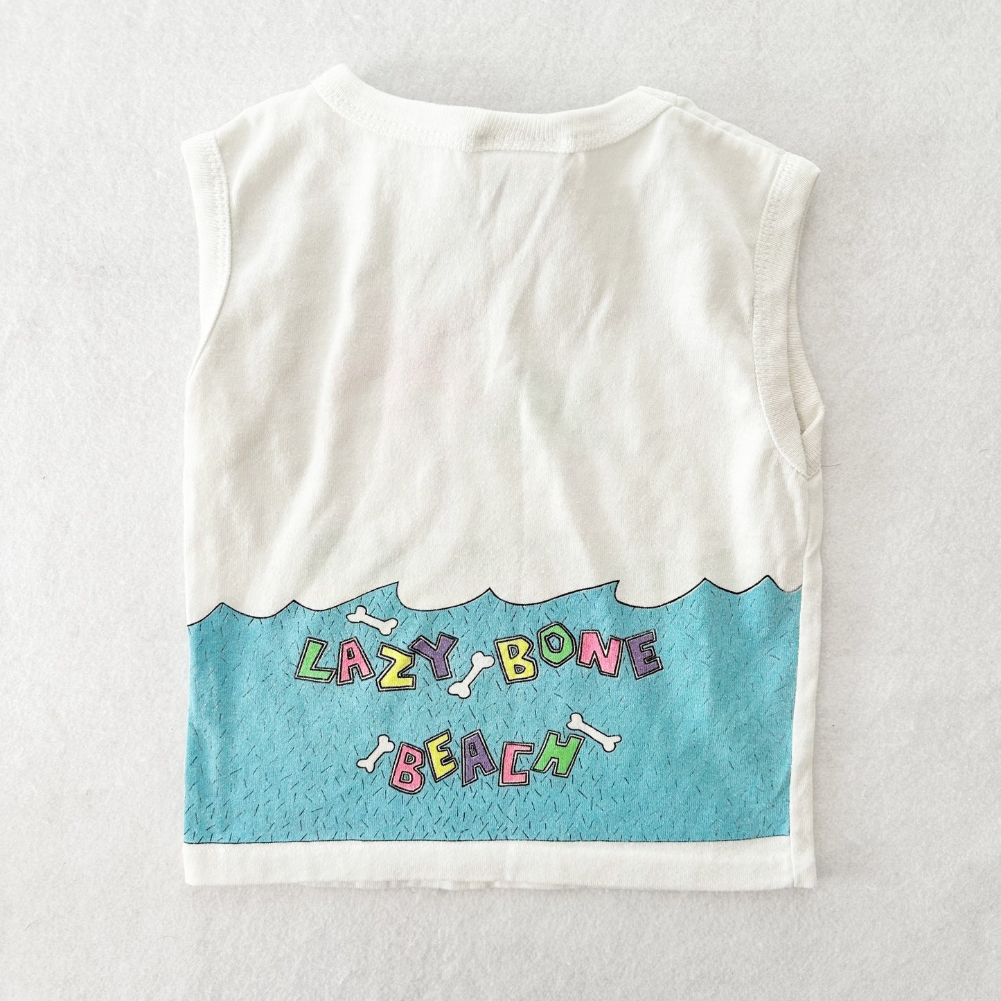 Vintage Starting Line Lazy Bone Beach Tank: 2/3T - Yellow Clover Vintage Kids Clothes