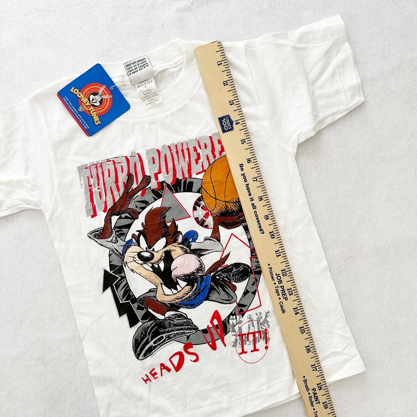 Vintage Looney Tunes Taz Basketball Tee: 6y - Yellow Clover Vintage Kids Clothes