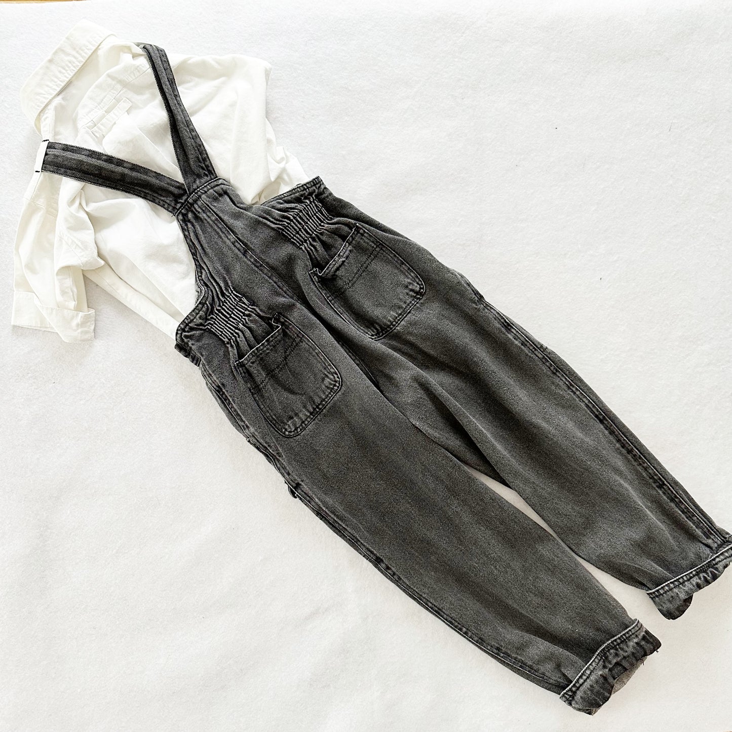 Vintage Body Gear Nature Trail Suspender Pants Set: 6y - Yellow Clover Vintage Kids Clothes