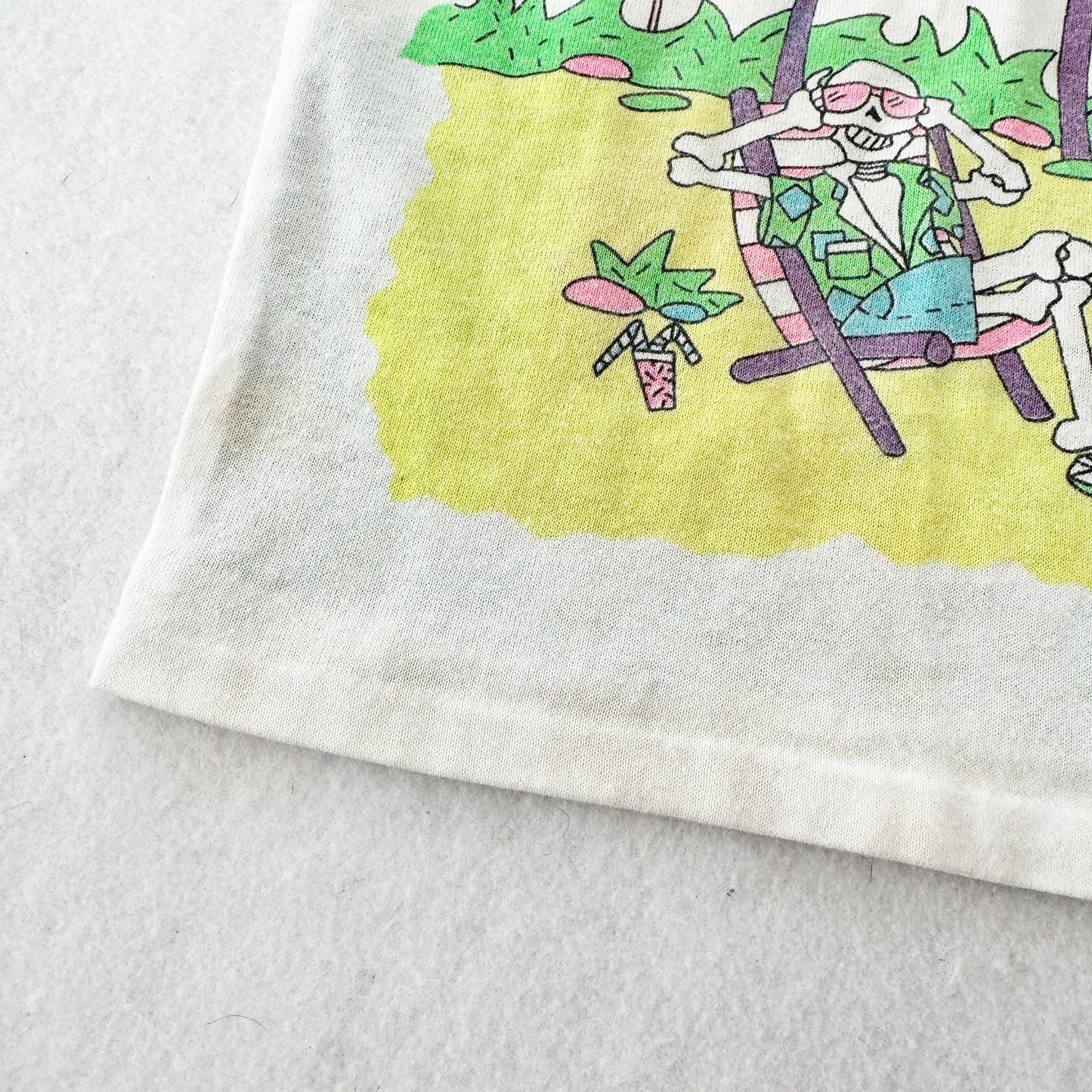Vintage Starting Line Lazy Bone Beach Tank: 2/3T - Yellow Clover Vintage Kids Clothes