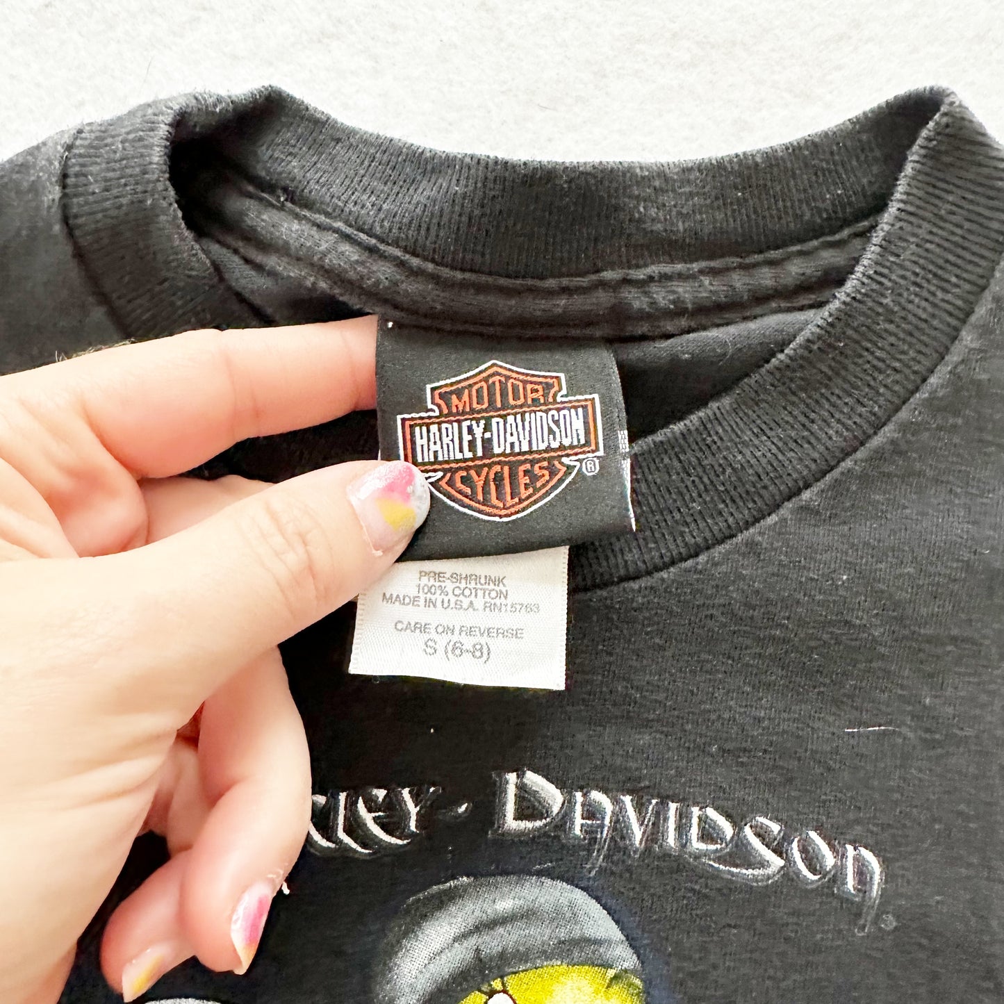 Vintage 2002 Harley Tweety Indiana Tee: 6-8y - Yellow Clover Vintage Kids Clothes