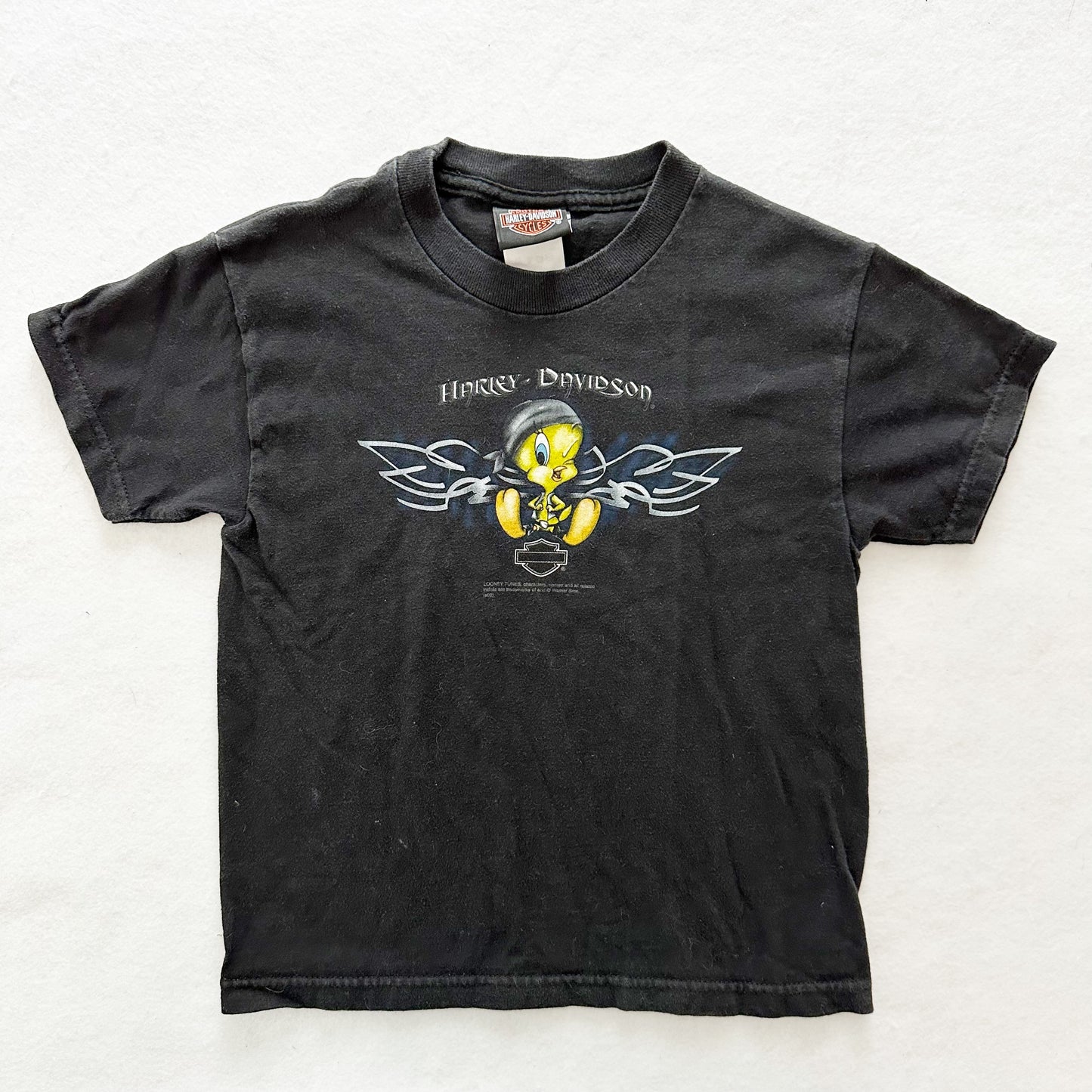 Vintage 2002 Harley Tweety Indiana Tee: 6-8y - Yellow Clover Vintage Kids Clothes
