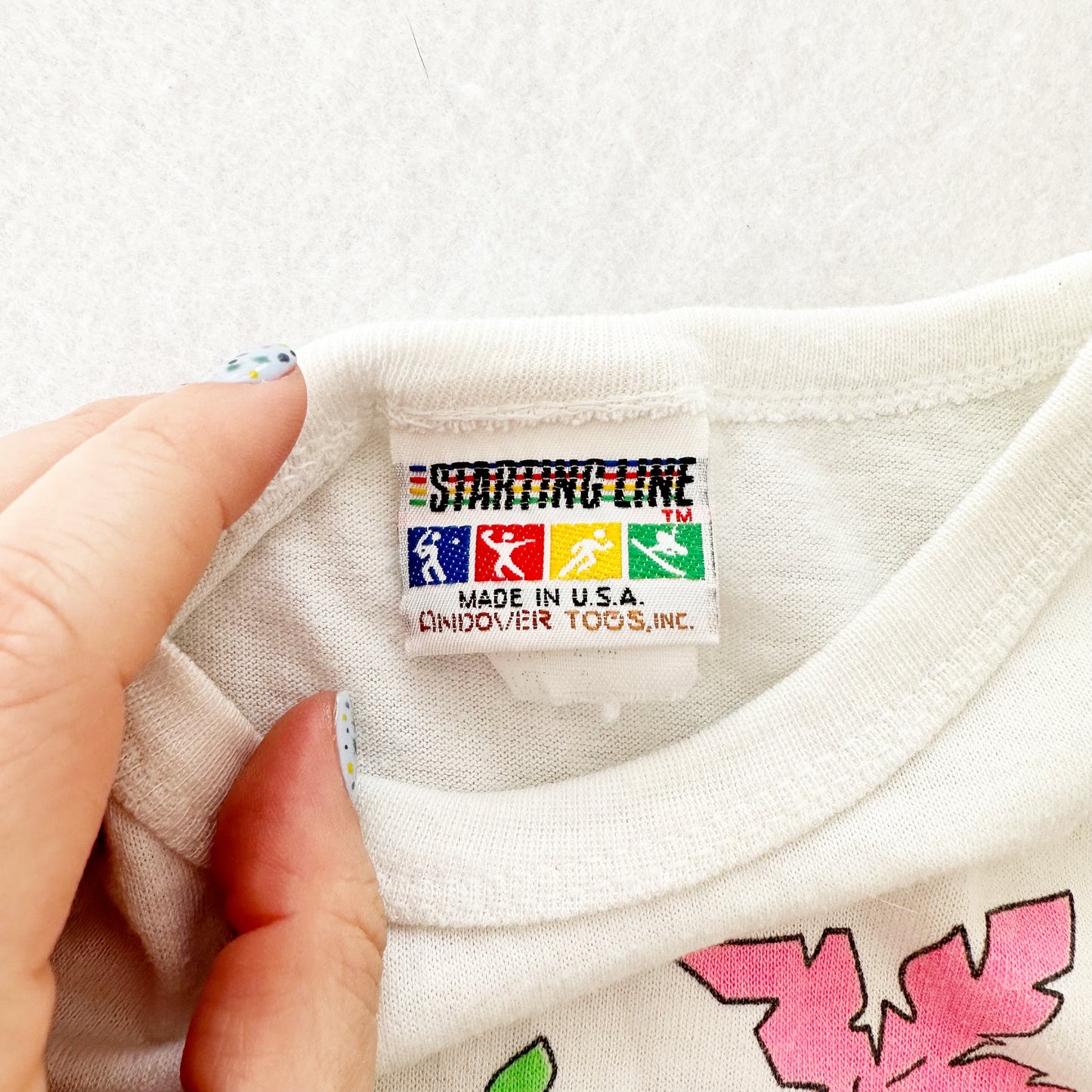 Vintage Starting Line Lazy Bone Beach Tank: 2/3T - Yellow Clover Vintage Kids Clothes