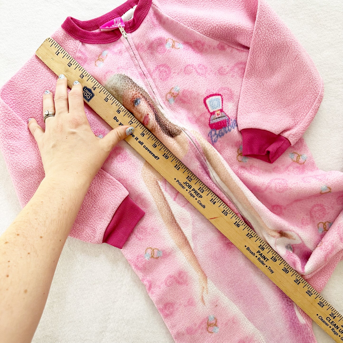 Vintage Barbie Sleeper Pajamas: 6y - Yellow Clover Vintage Kids Clothes