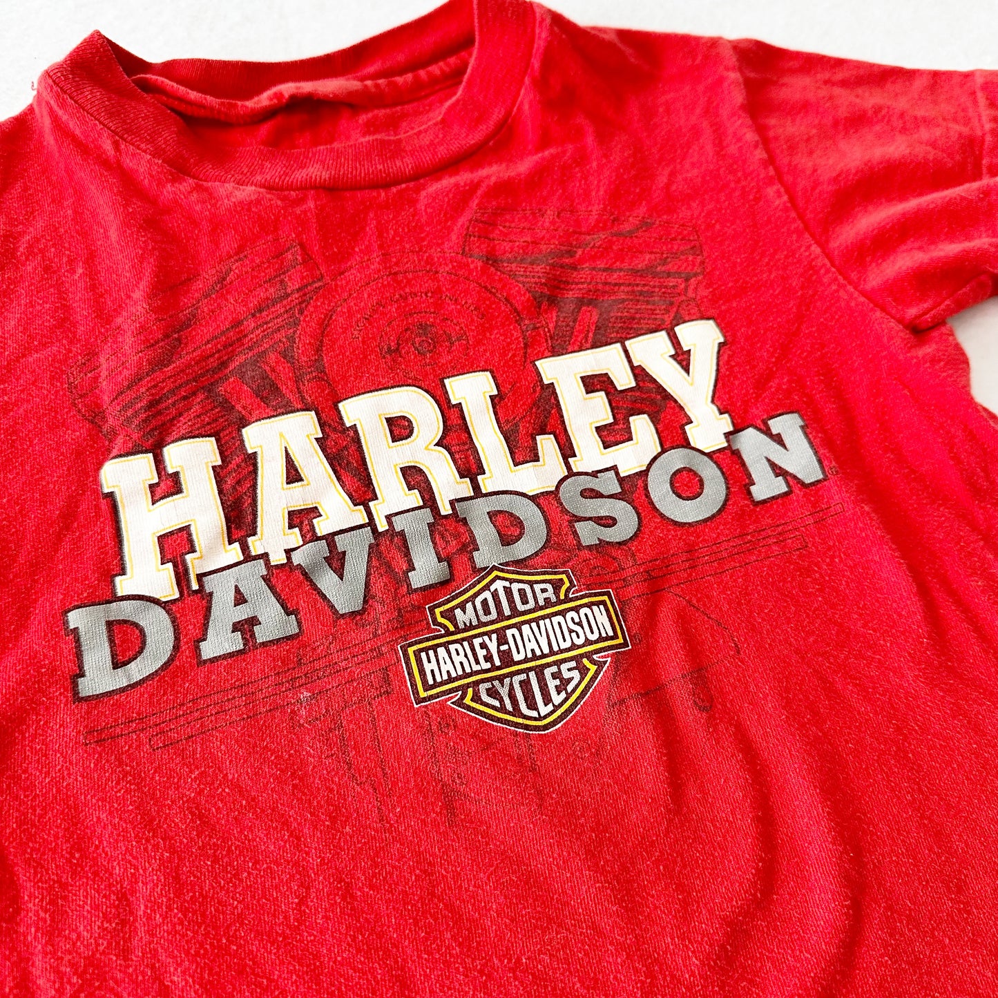 Vintage Harley Davidson Single Stitch Tee: 4/5T - Yellow Clover Vintage Kids Clothes