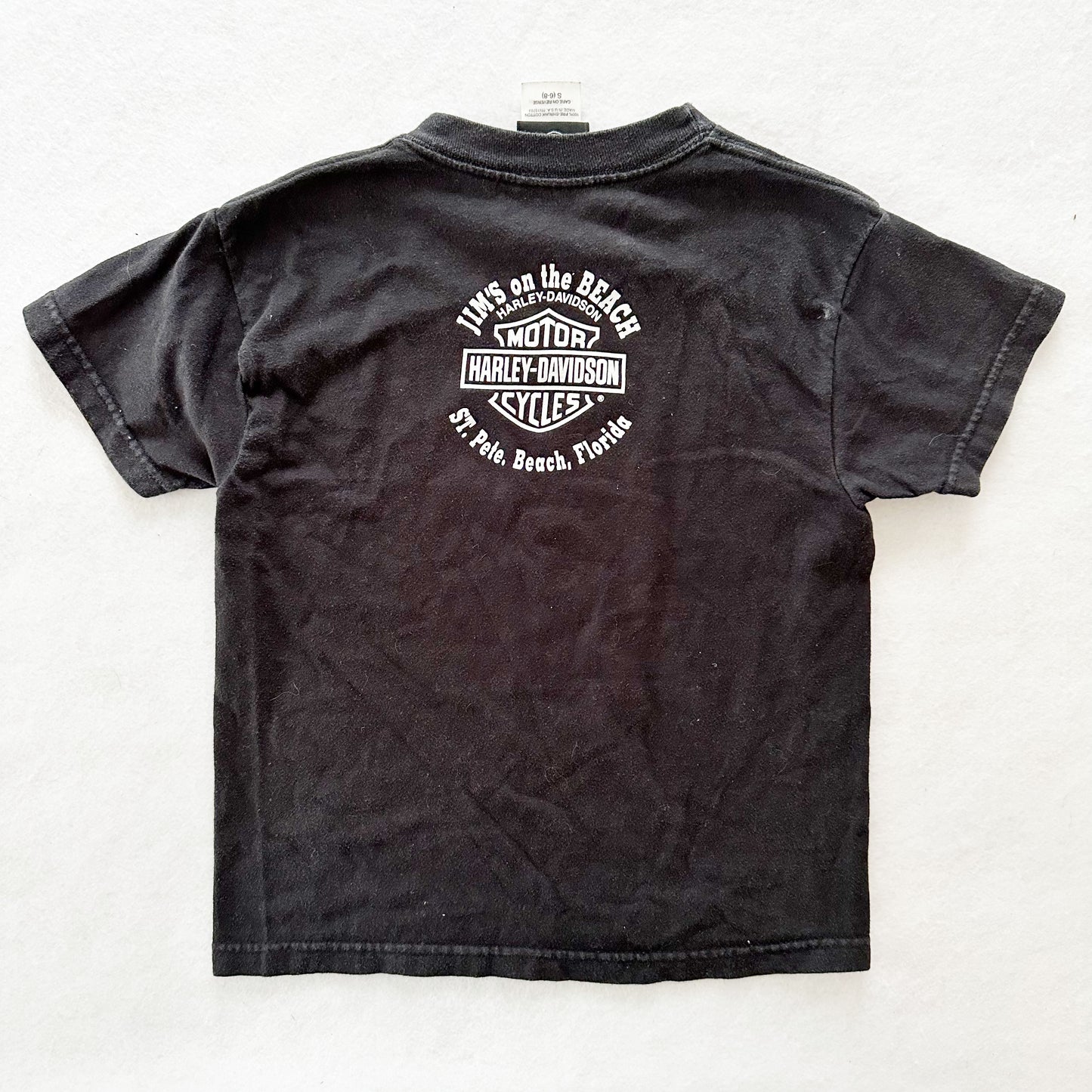2008 Harley Taz Graphic Tee: 6-8y - Yellow Clover Vintage Kids Clothes