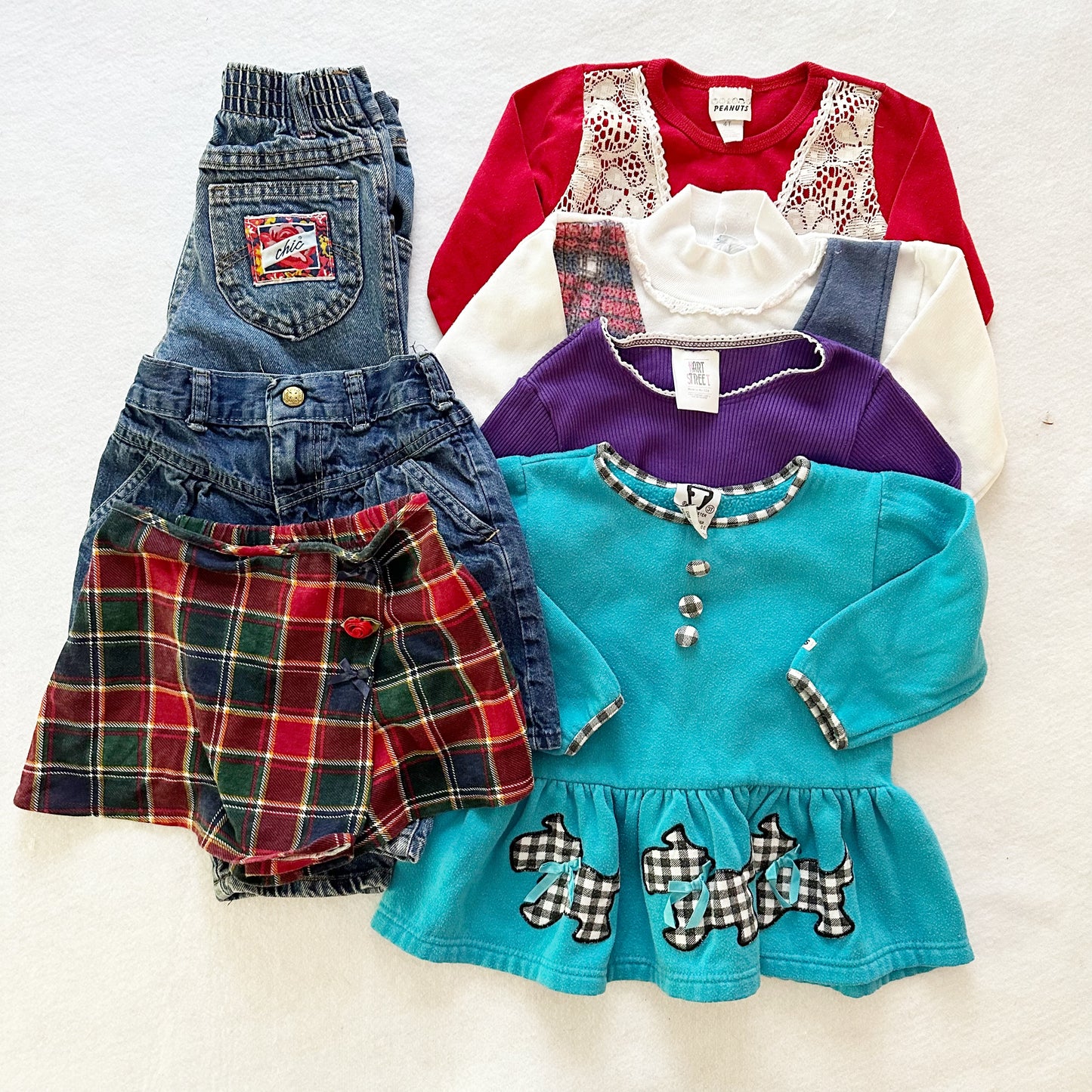 Fall 90s Bundle: 3/4T - Yellow Clover Vintage Kids Clothes