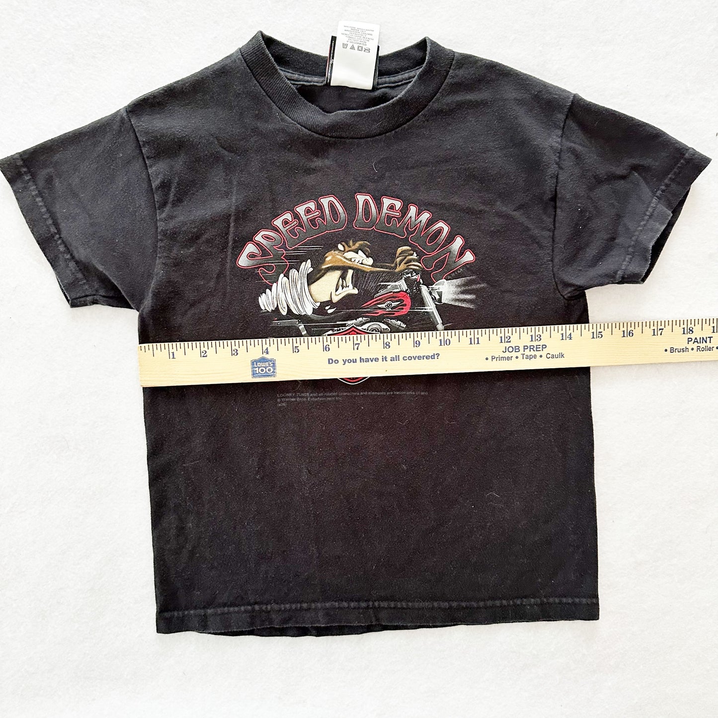 2008 Harley Taz Graphic Tee: 6-8y - Yellow Clover Vintage Kids Clothes