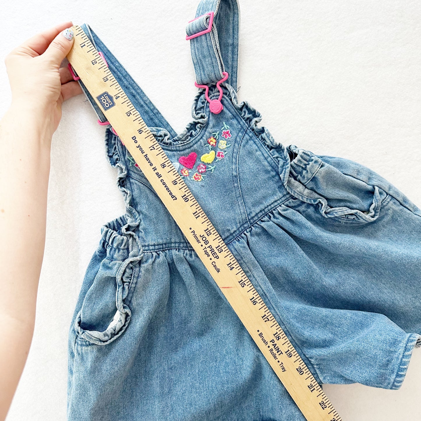 Vintage O-Girl Culotte Shortalls: 6y - Yellow Clover Vintage Kids Clothes