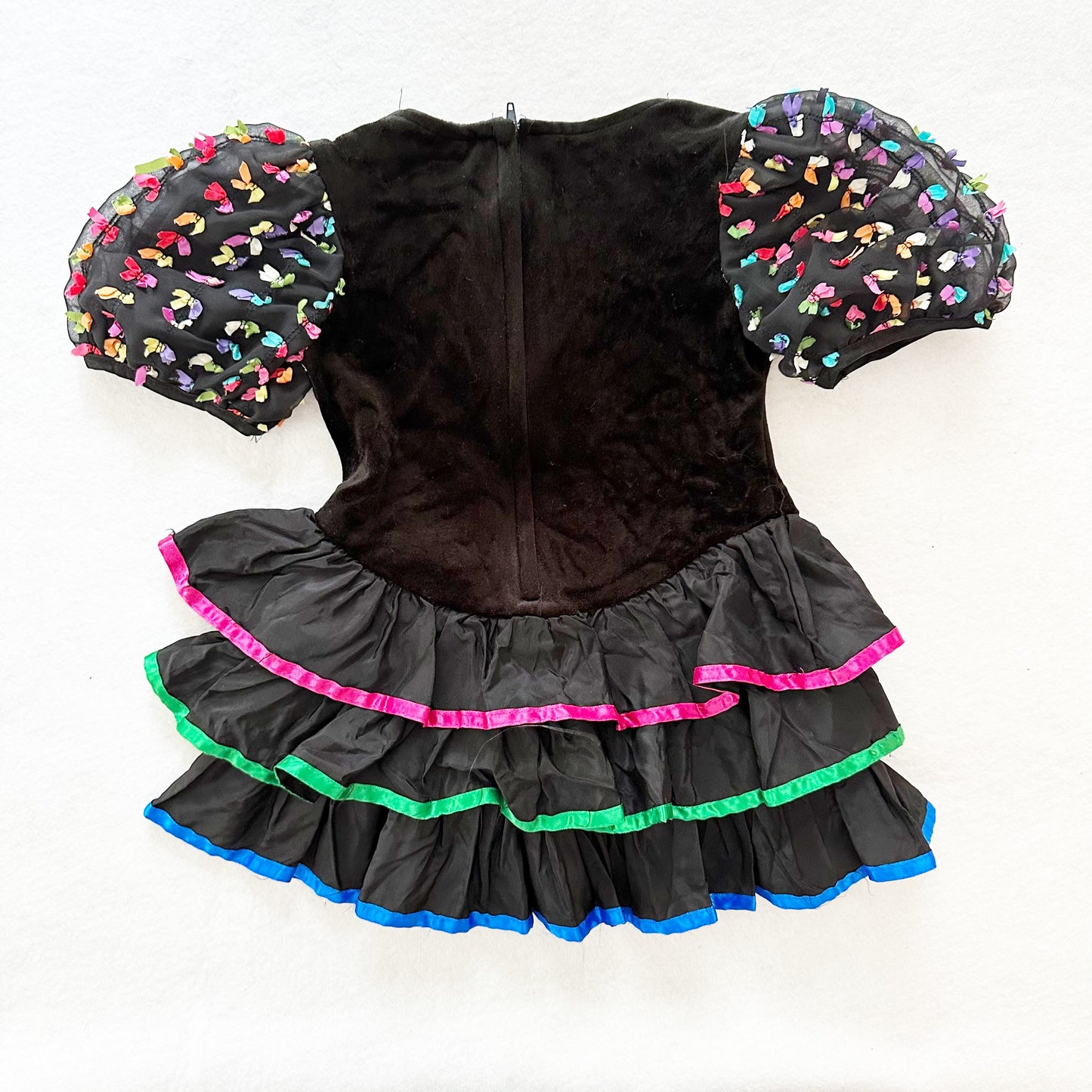 Vintage Eve Too Tiered Party Dress: 2T? - Yellow Clover Vintage Kids Clothes