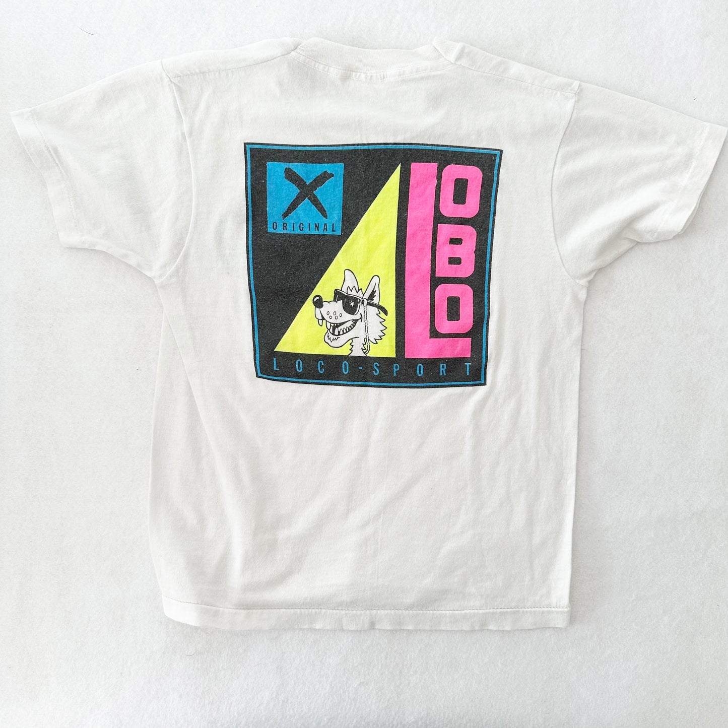 Vintage Loco Lobo Graphic Tee: 7/8y? - Yellow Clover Vintage Kids Clothes