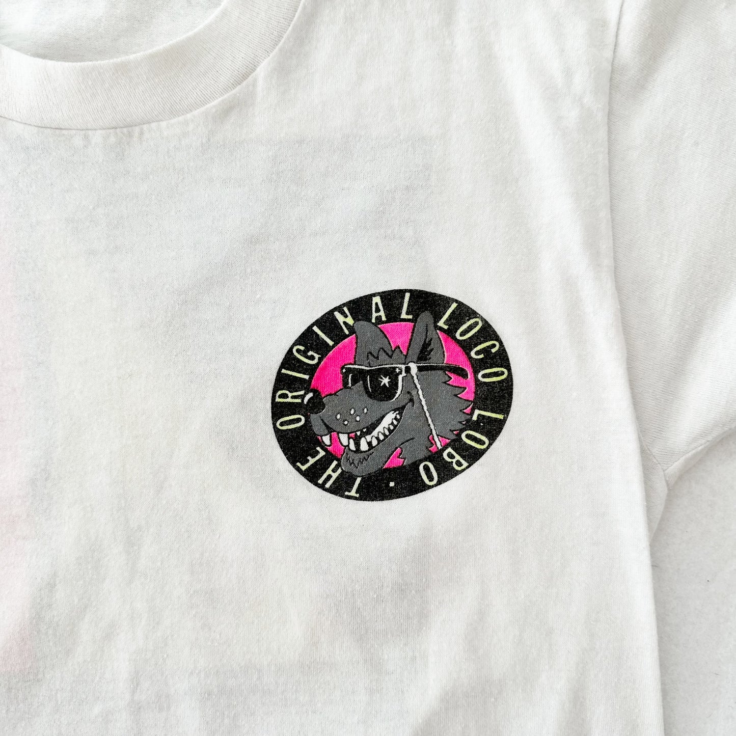 Vintage Loco Lobo Graphic Tee: 7/8y? - Yellow Clover Vintage Kids Clothes