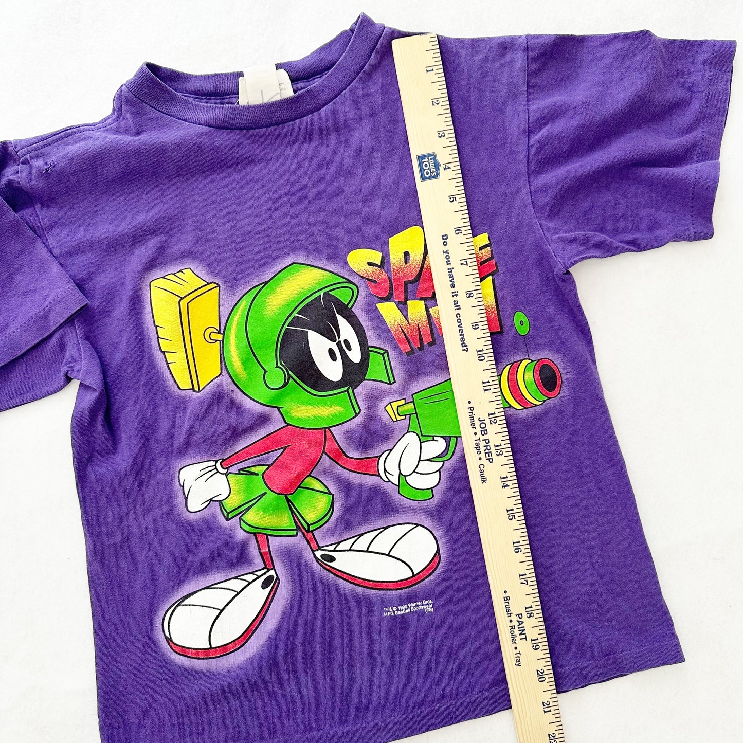 Vintage Looney Tunes Marvin Space Man Tee: 8/10y? - Yellow Clover Vintage Kids Clothes
