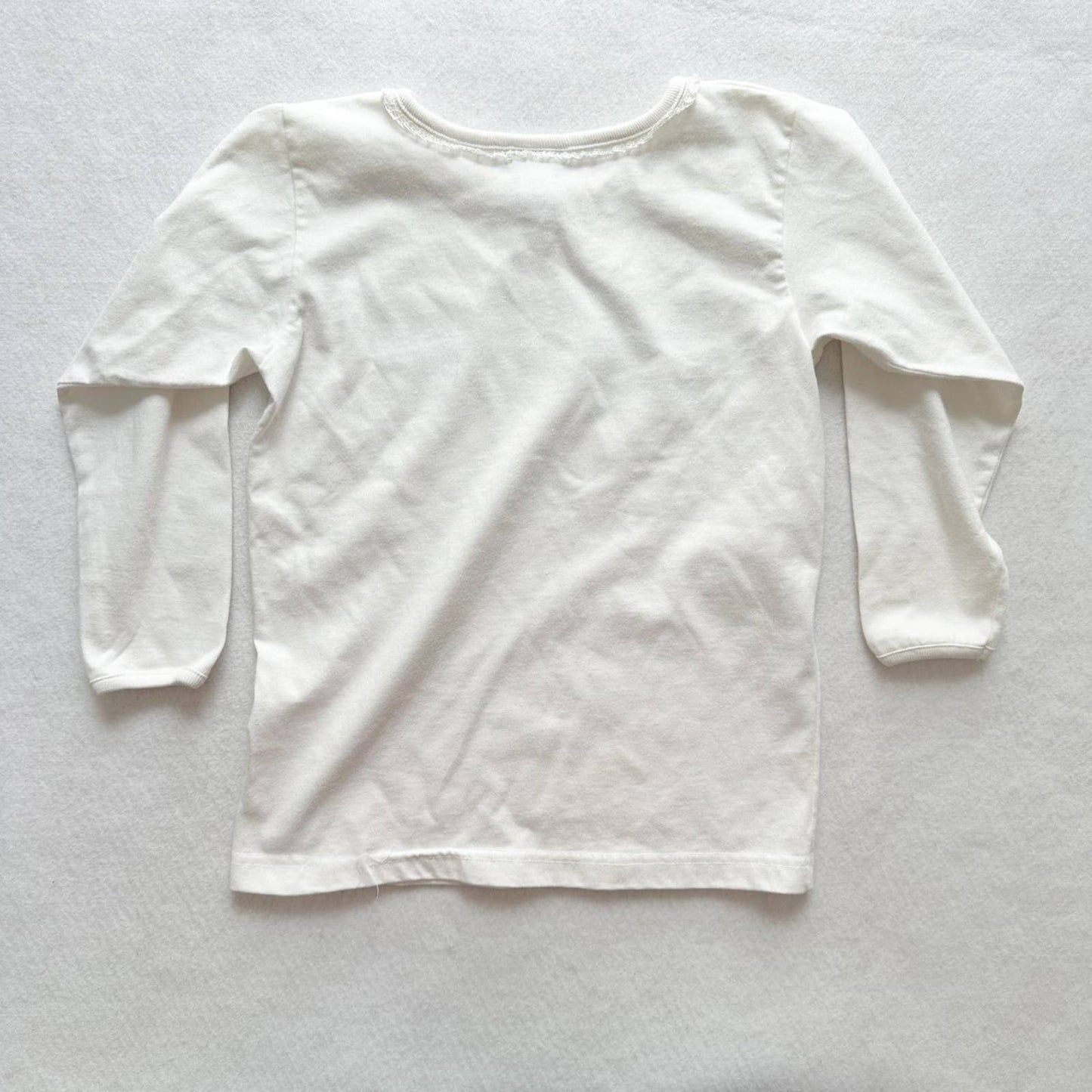 Vintage OshKosh Floral Graphic Long Sleeve Tee: 4-6y? - Yellow Clover Vintage Kids Clothes