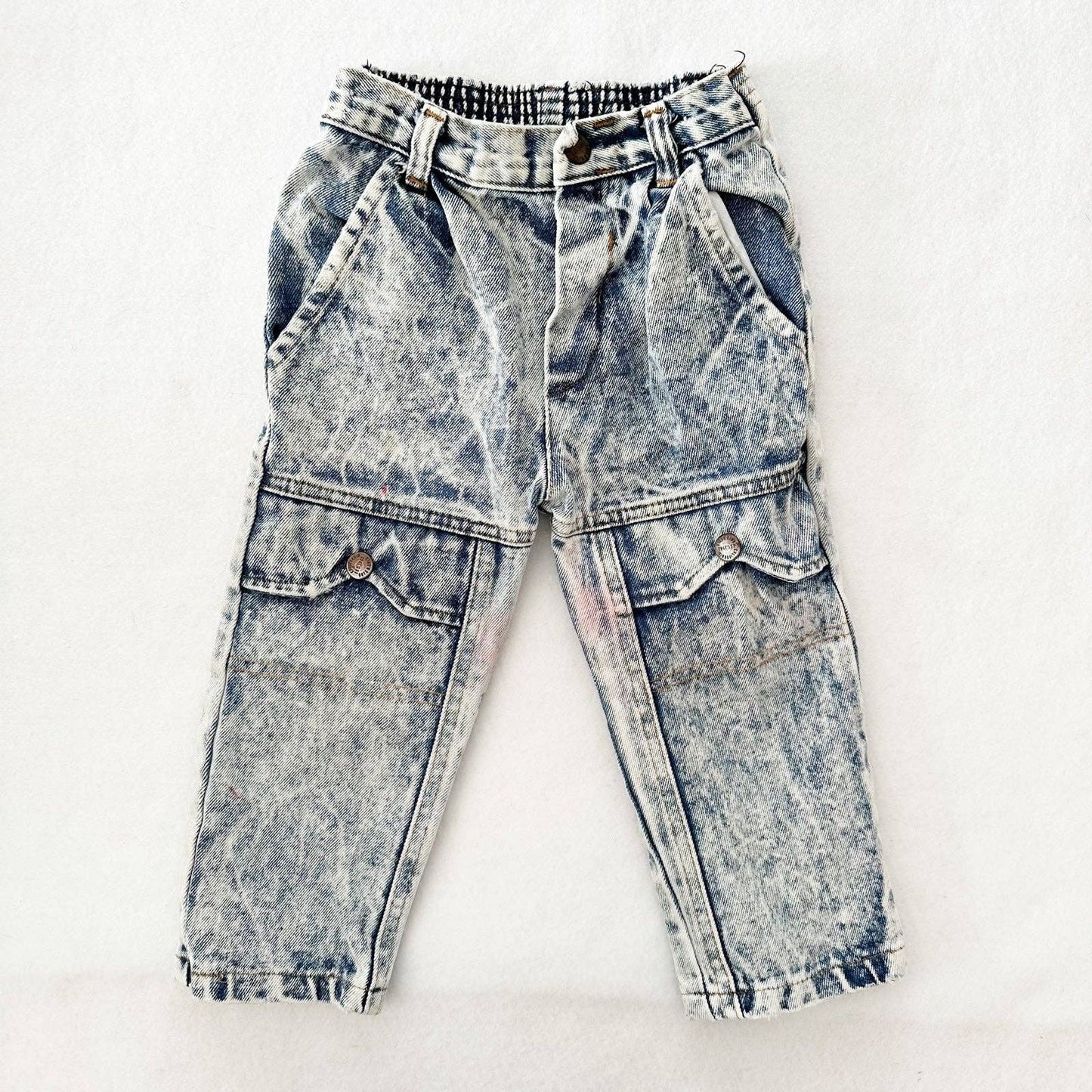Vintage Acid Wash Toddler Jeans: 24m?
