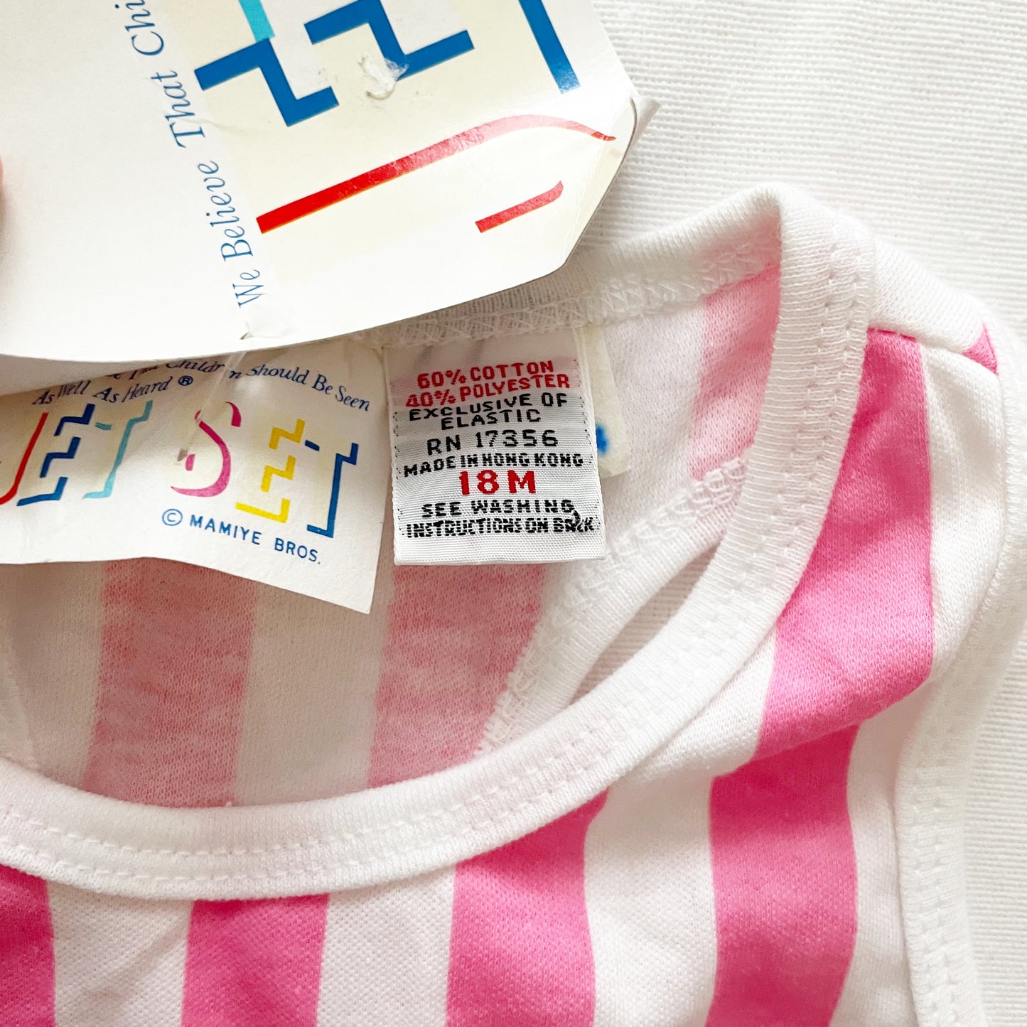 Jet Set Striped Polka Dot Romper • 18m