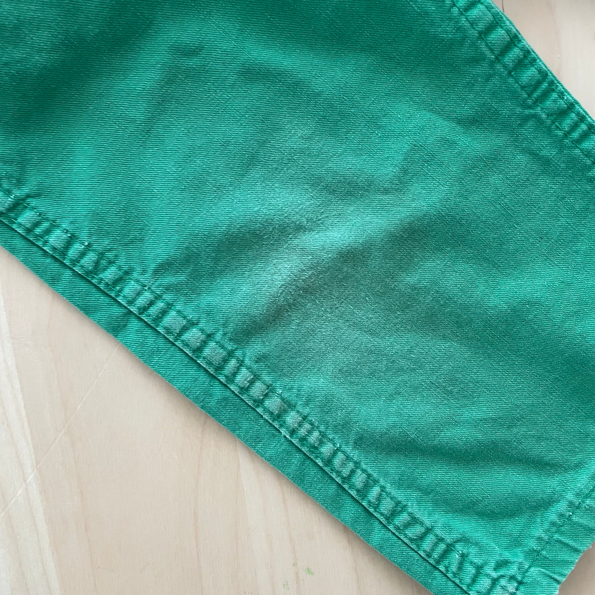 OshKosh Green Overalls - Yellow Clover Vintage Kids Clothes