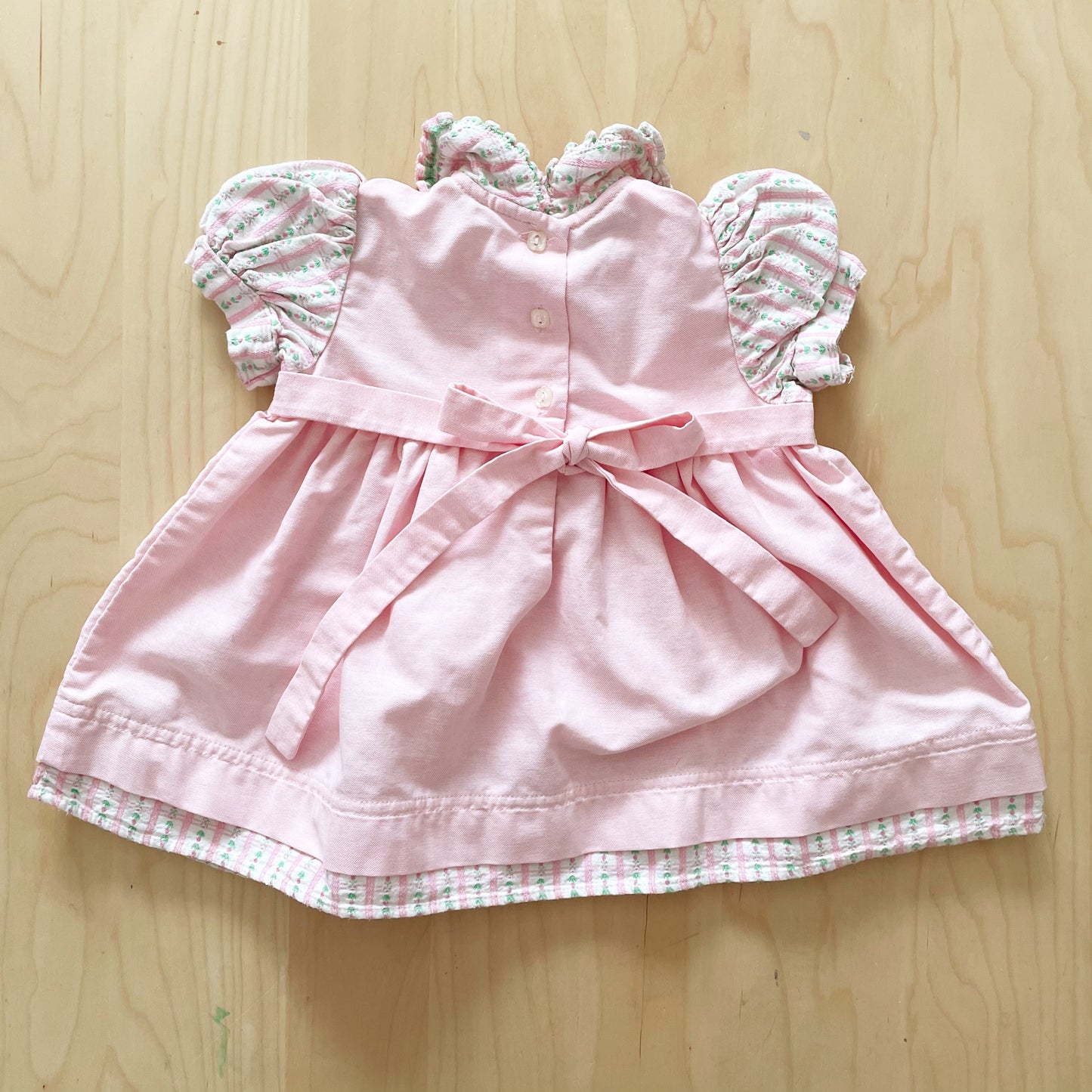 Vintage Baby B’gosh Rose Garden Faux Pinafore Dress