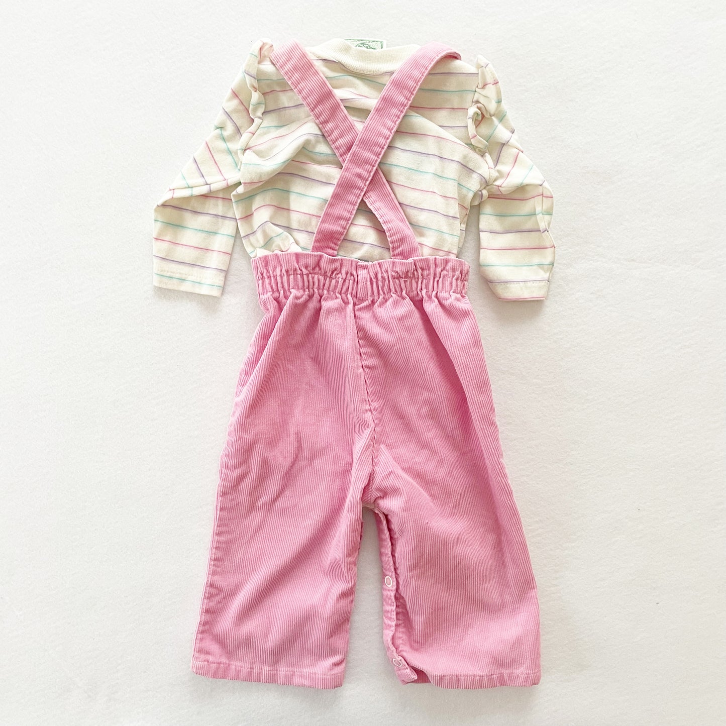 Cabbage Patch Kids Overalls Set - Yellow Clover Vintage Kids Clothes