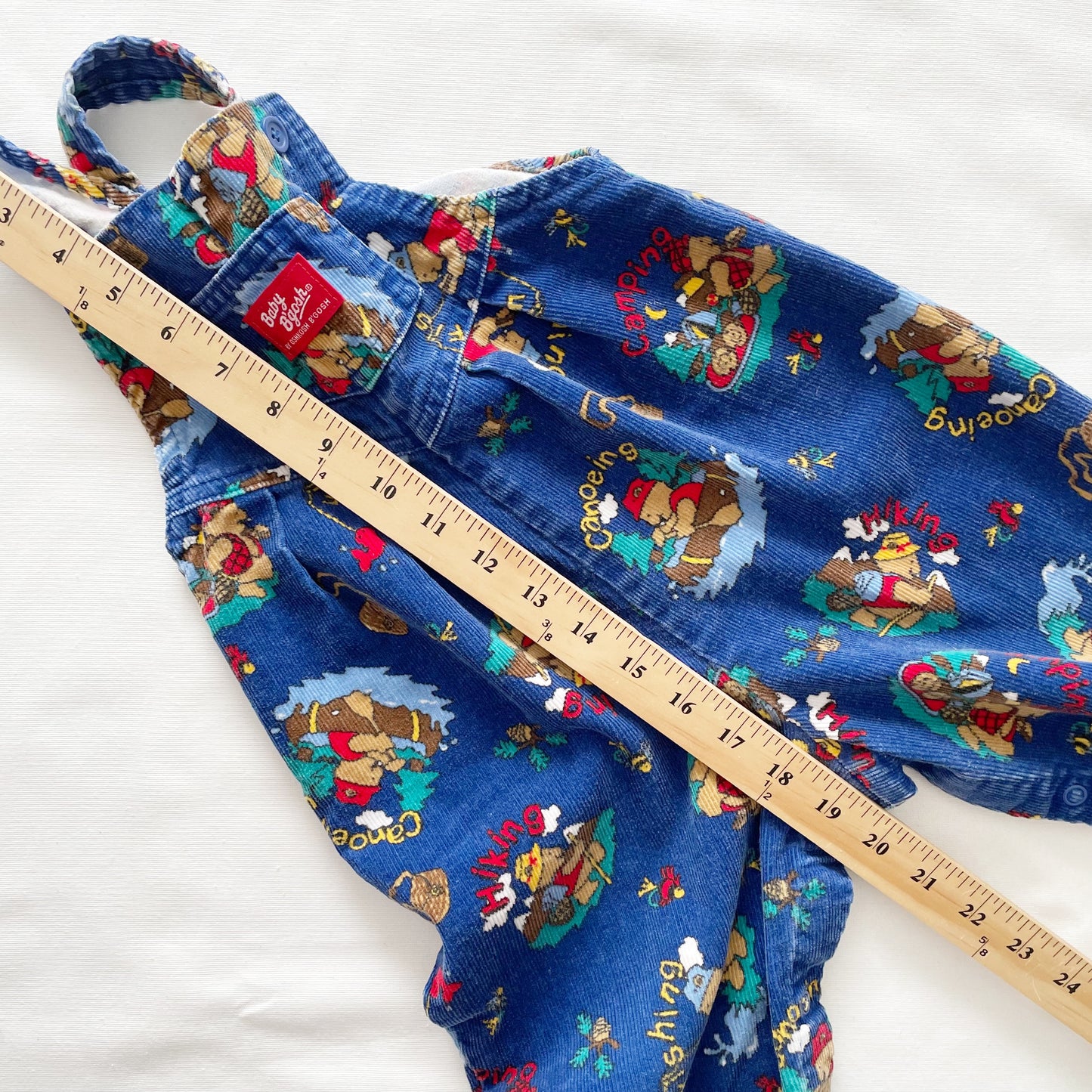 Baby B’gosh Outdoors Bears Cord Bubble Overalls