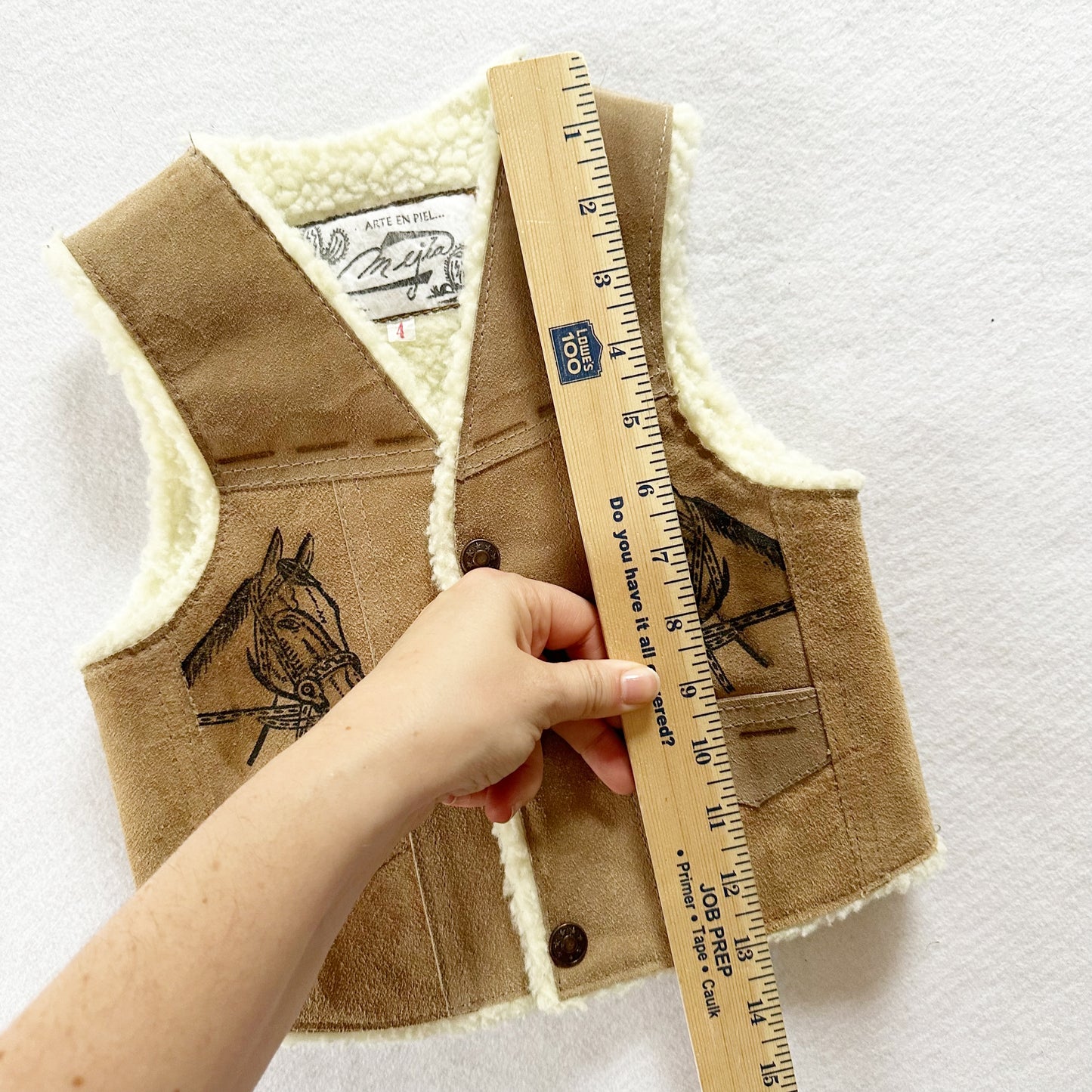 Artisan Made Horse Vest - Yellow Clover Vintage Kids Clothes
