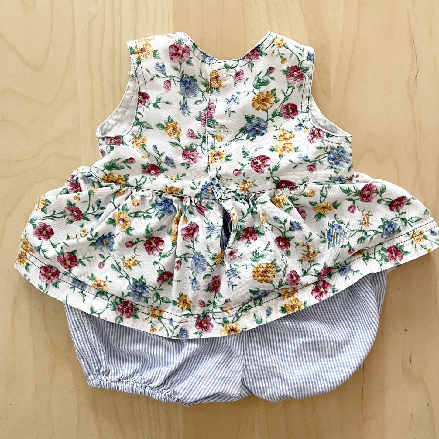 Petit Fleur Romper - Yellow Clover Vintage Kids Clothes