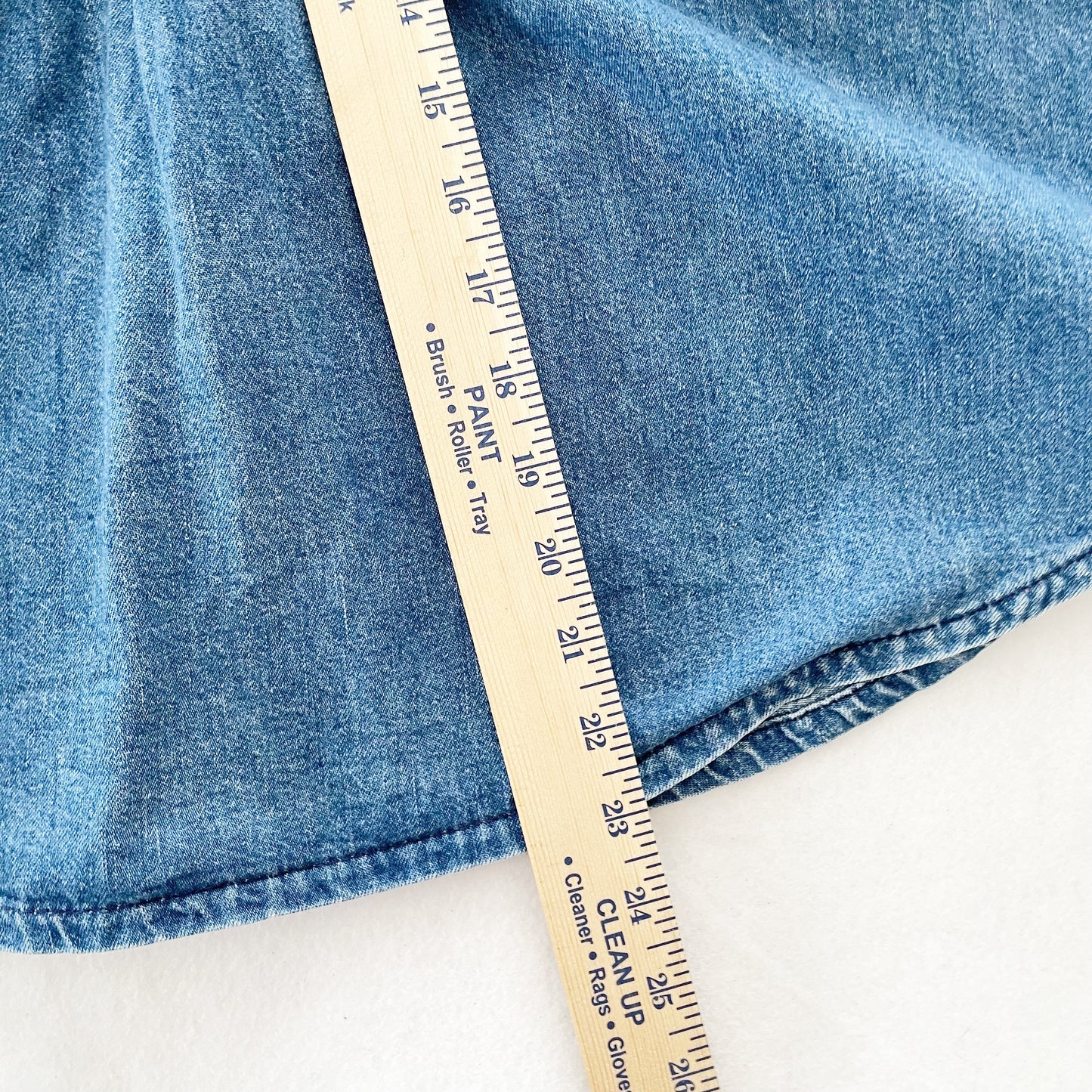 OshKosh Denim Skirtall - Yellow Clover Vintage Kids Clothes