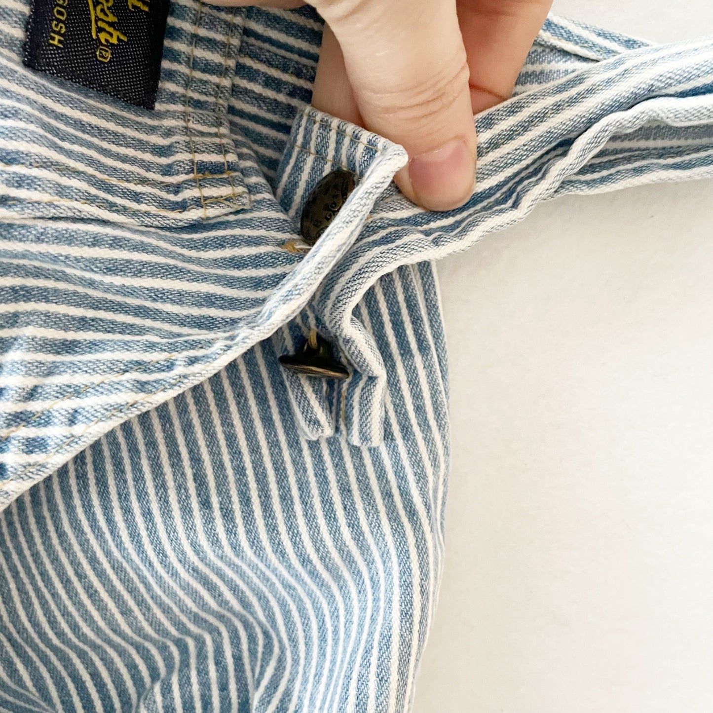 Baby B’gosh Hickory Stripe Bubble Overalls