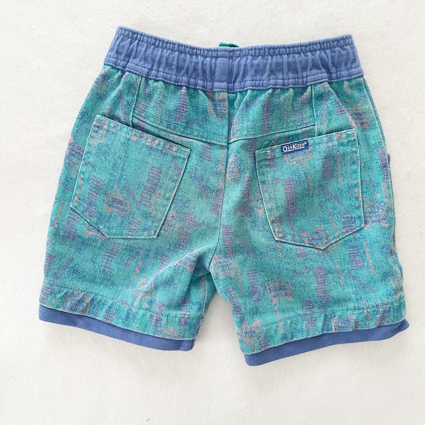 OshKosh Printed Shorts - Yellow Clover Vintage Kids Clothes