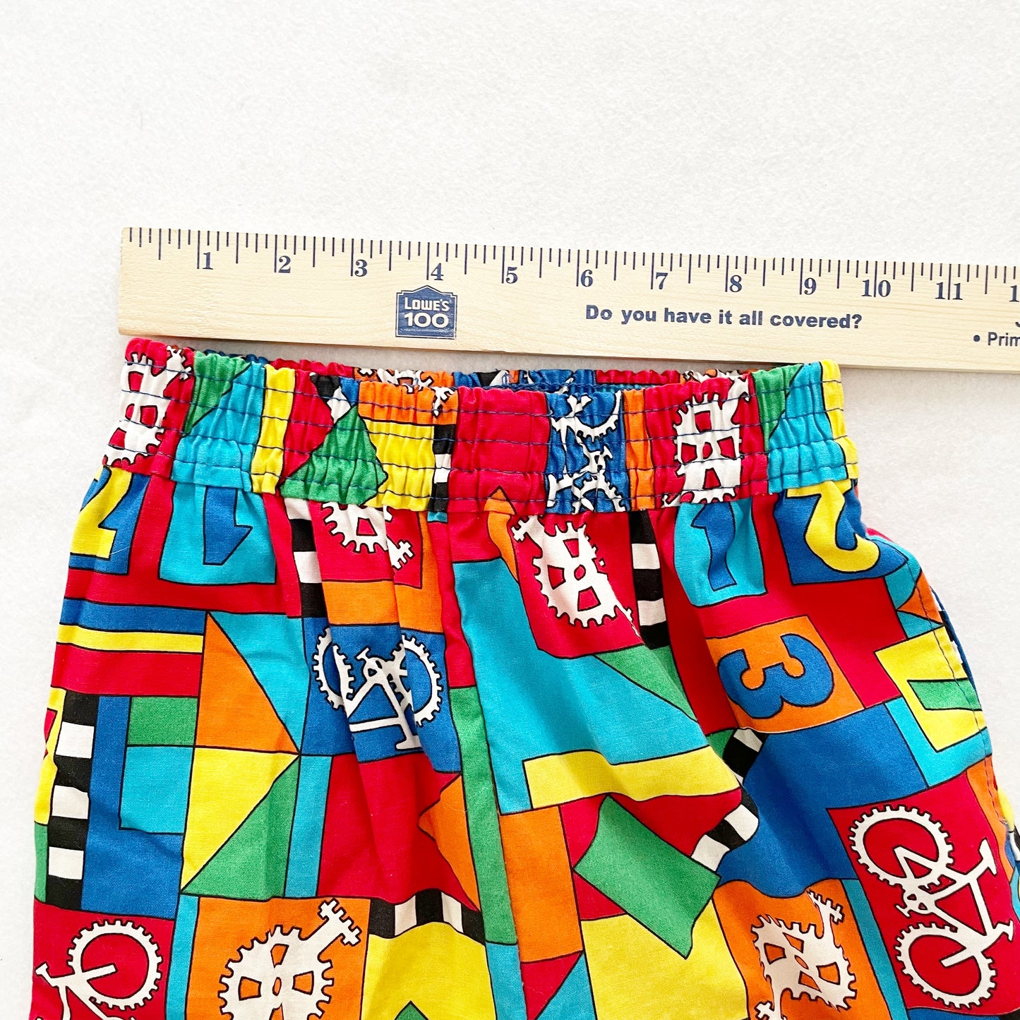 OshKosh Geo Bike Shorts - Yellow Clover Vintage Kids Clothes