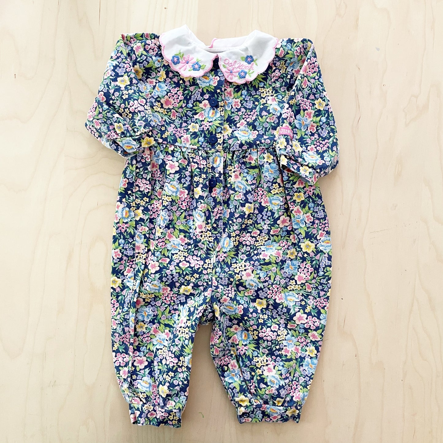 OshKosh Floral Collared Romper