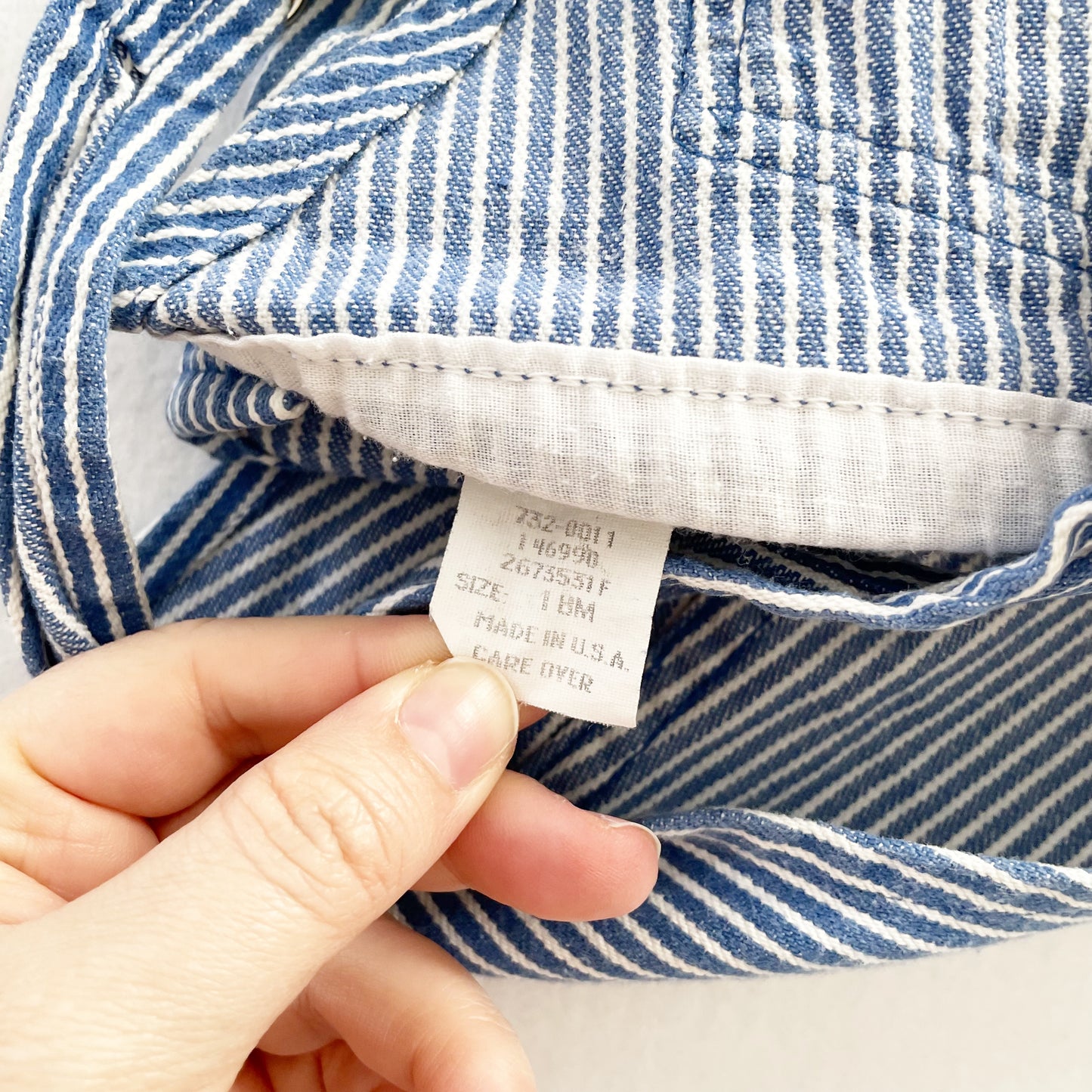 Baby B’gosh Blue Hickory Stripe Shortalls