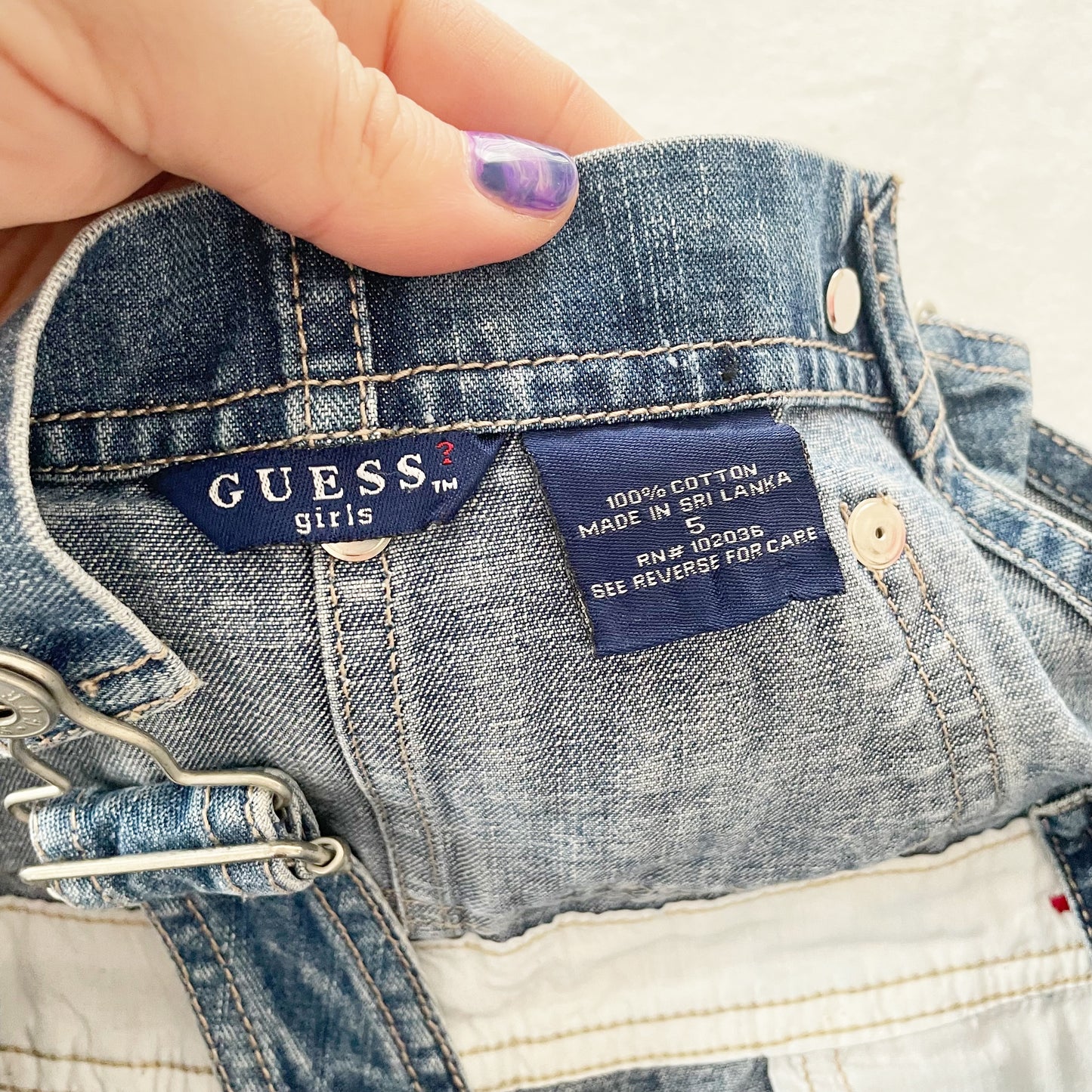 Guess Denim Overalls • 5y - Yellow Clover Vintage Kids Clothes