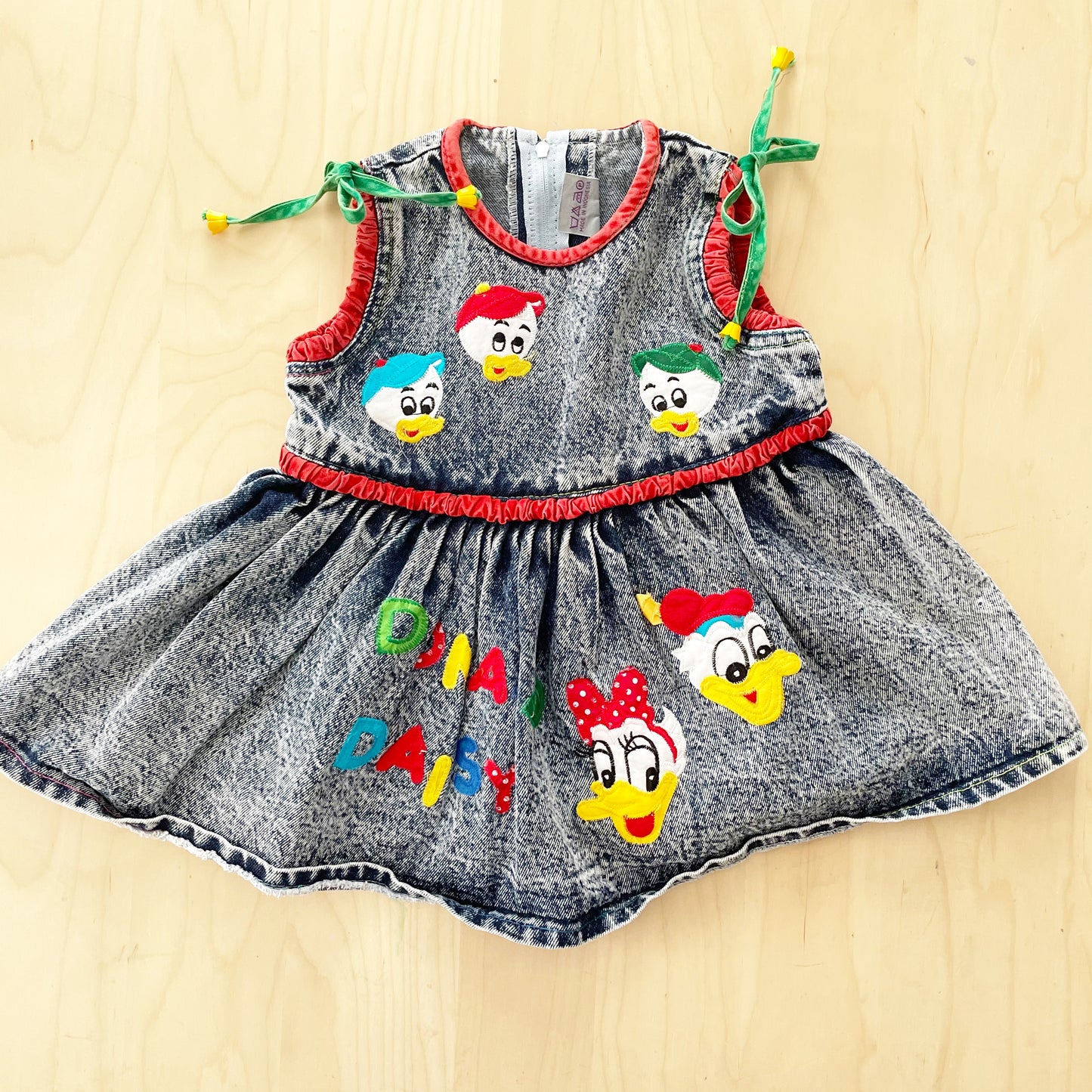 Donald and Daisy Duck Acid Wash Dress