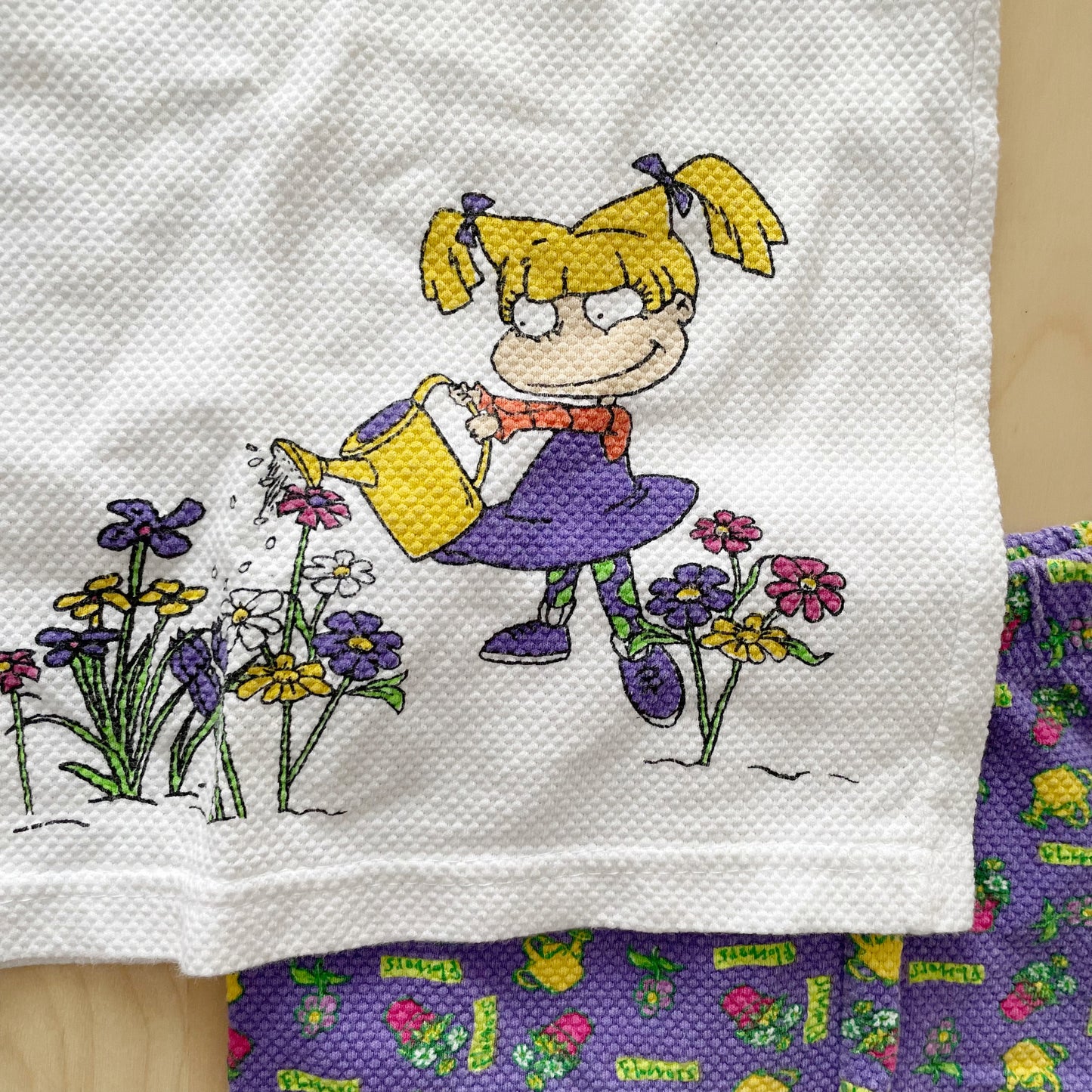 Rugrats Angelica and Tommy Garden Set - Yellow Clover Vintage Kids Clothes