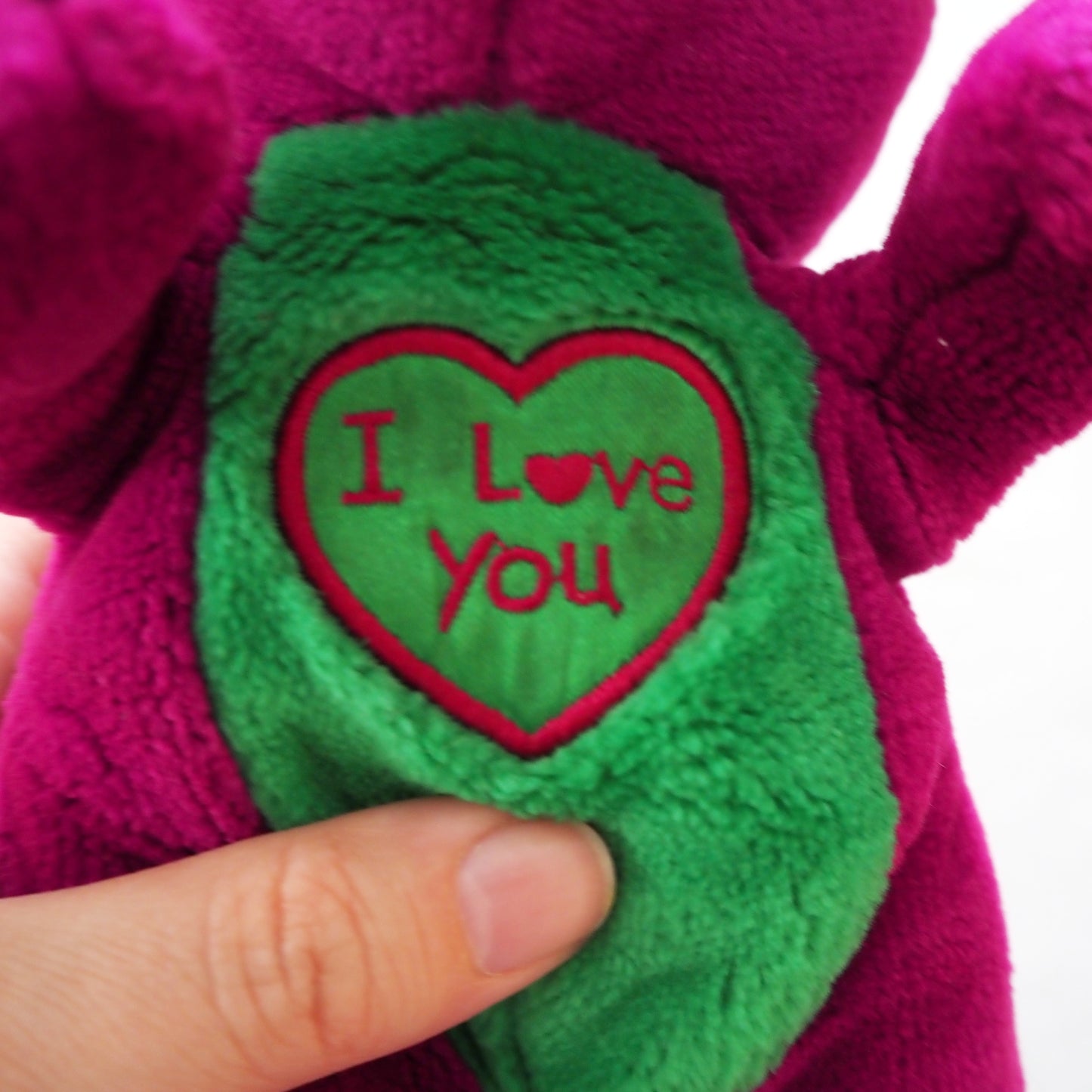 Barney Beanie Plush (Small) - Yellow Clover Vintage Kids Clothes