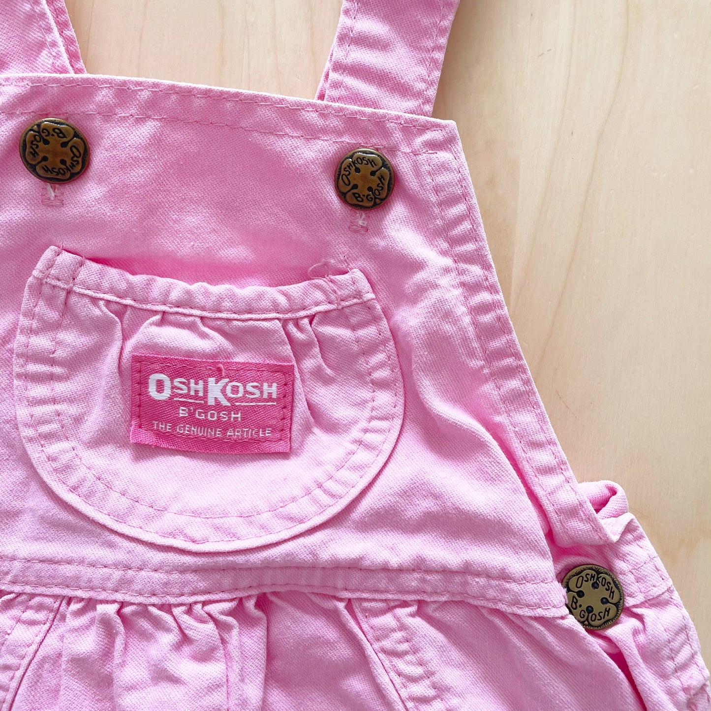 Vintage OshKosh Pink Bubble Romper - Yellow Clover Vintage Kids Clothes