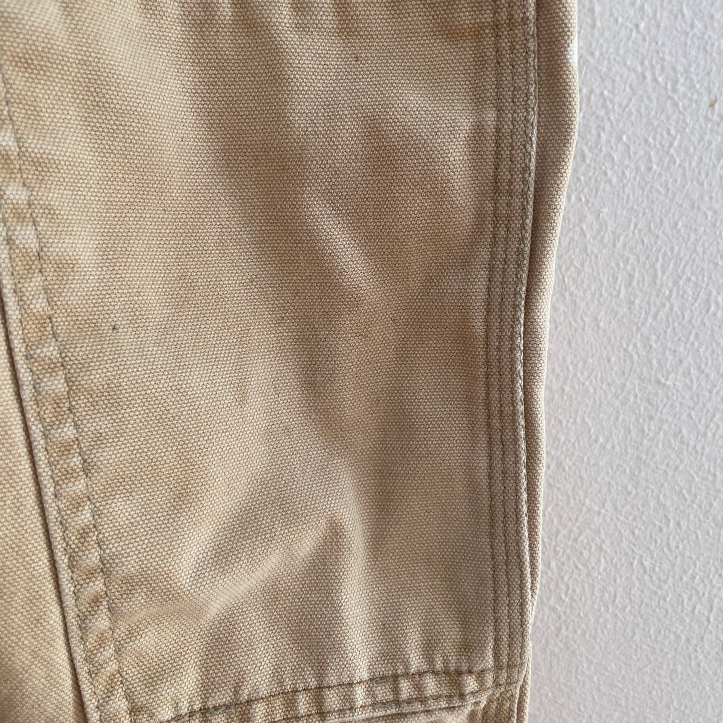 Carhartt Light Tan Reinforced Knee Overalls • 3T (?) - Yellow Clover Vintage Kids Clothes