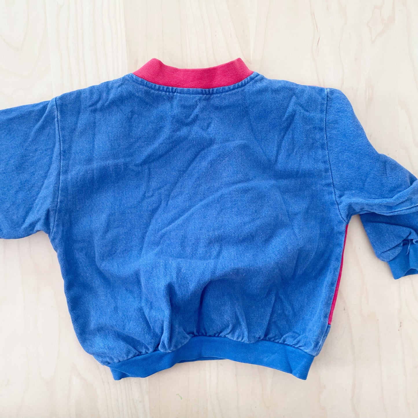 OshKosh Express Train Colorblock Sweatshirt - Yellow Clover Vintage Kids Clothes