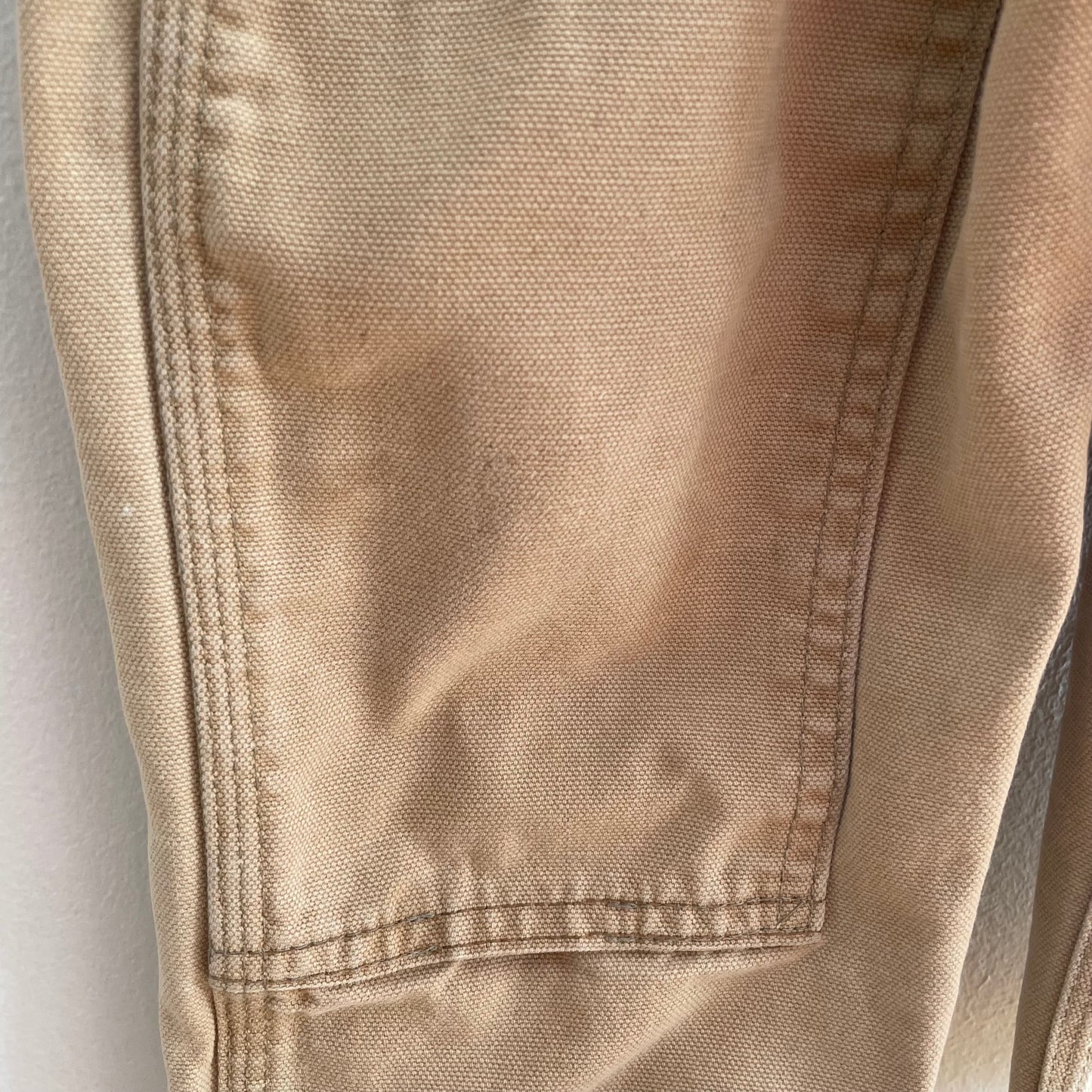 Carhartt Light Tan Reinforced Knee Overalls • 3T (?) - Yellow Clover Vintage Kids Clothes